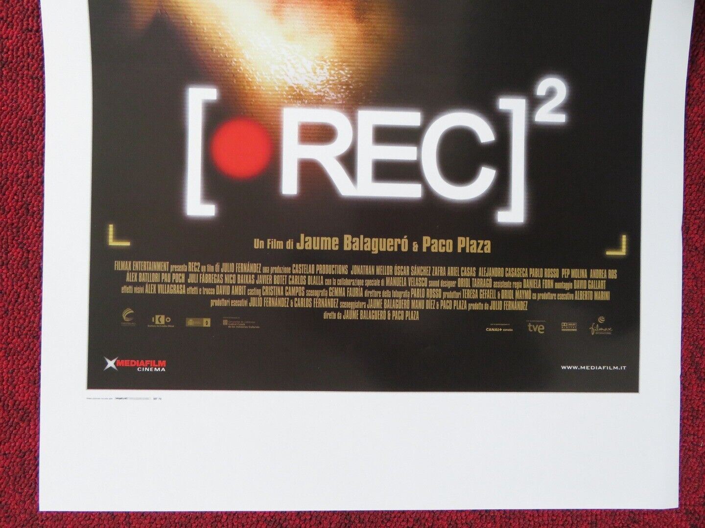 REC 2 ITALIAN LOCANDINA (27.5"x13") POSTER OSCAR ZAFRA JOHNATHAN D MELLOR '09 - Rendezvous Cinema