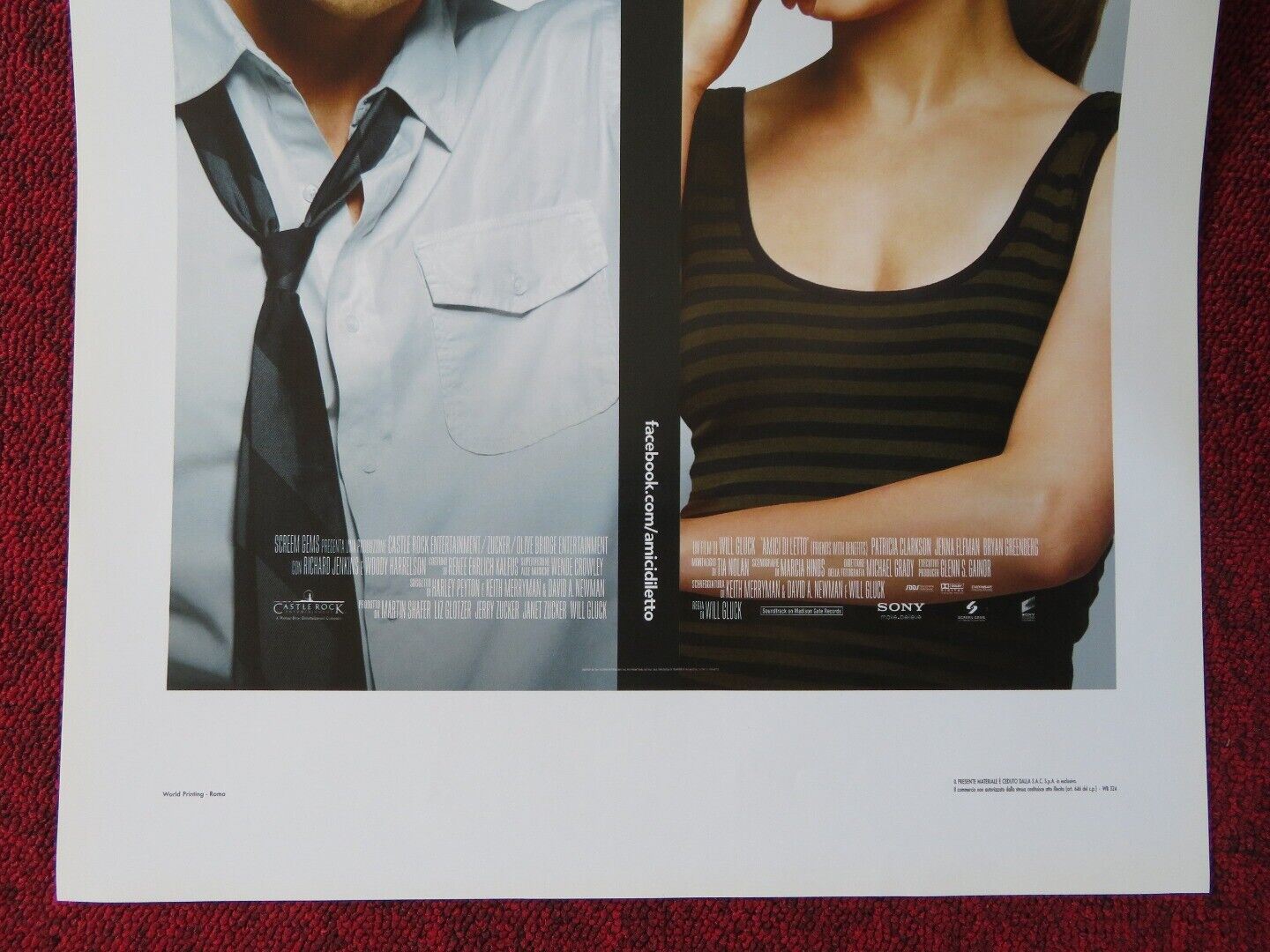 FRIENDS WITH BENEFITS ITALIAN LOCANDINA (27.5"x13") POSTER JUSTIN TIMBERLAKE '11 - Rendezvous Cinema