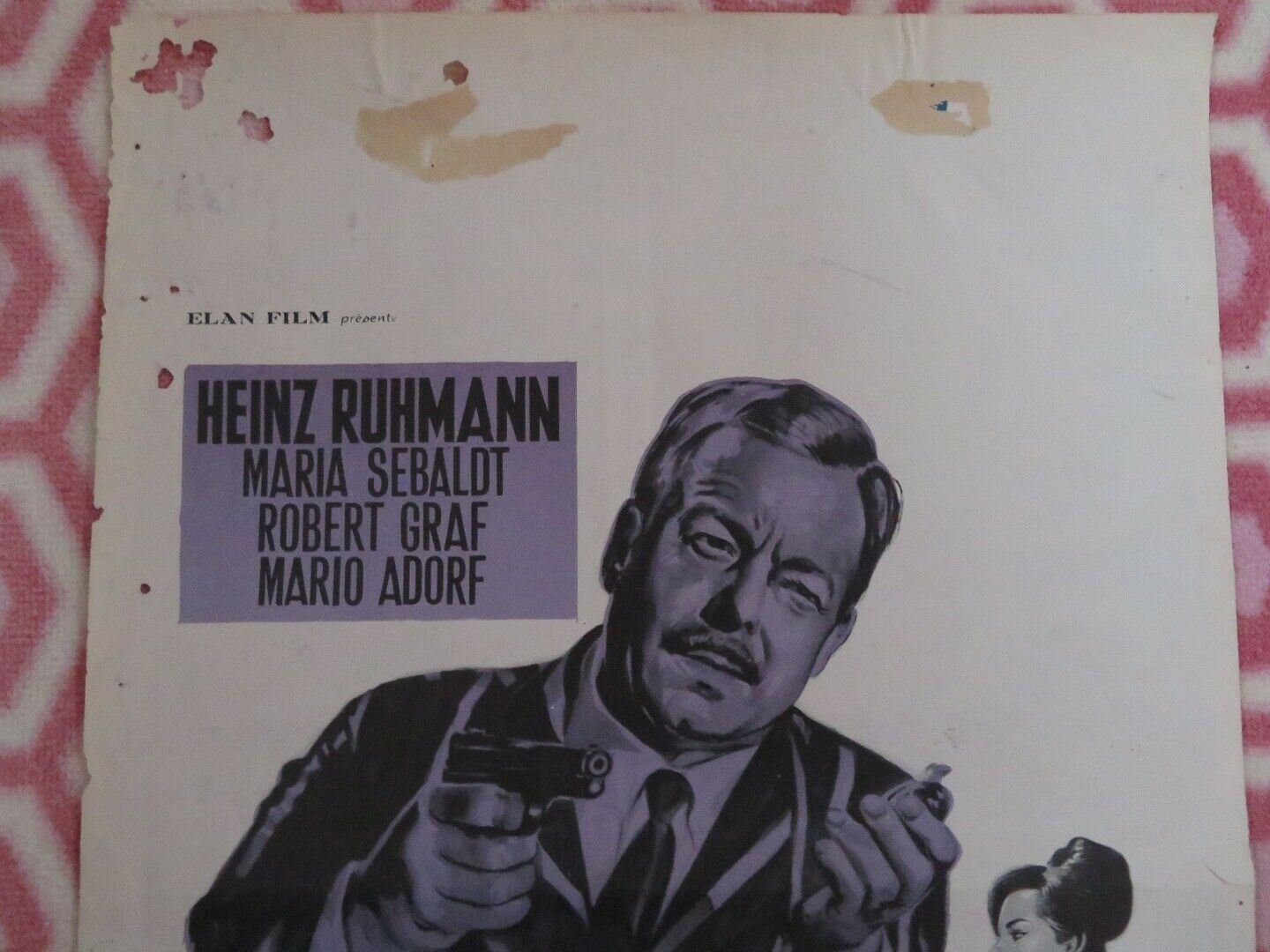 ATTENTION! OPGELET! MISTER DODD BELGIUM (21"x 14") POSTER HEINZ RUHMANN 1964 Movie posters