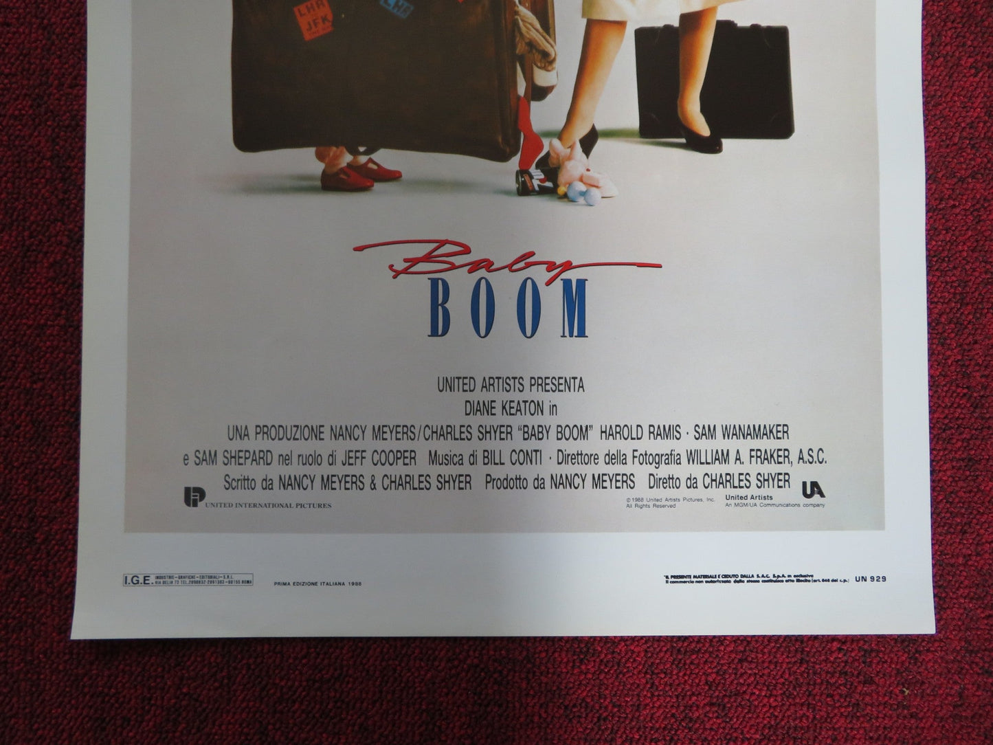 BABY BOOM ITALIAN LOCANDINA POSTER DIANE KEATON SAM WANAMAKER 1987 Rendezvous Cinema Movie posters