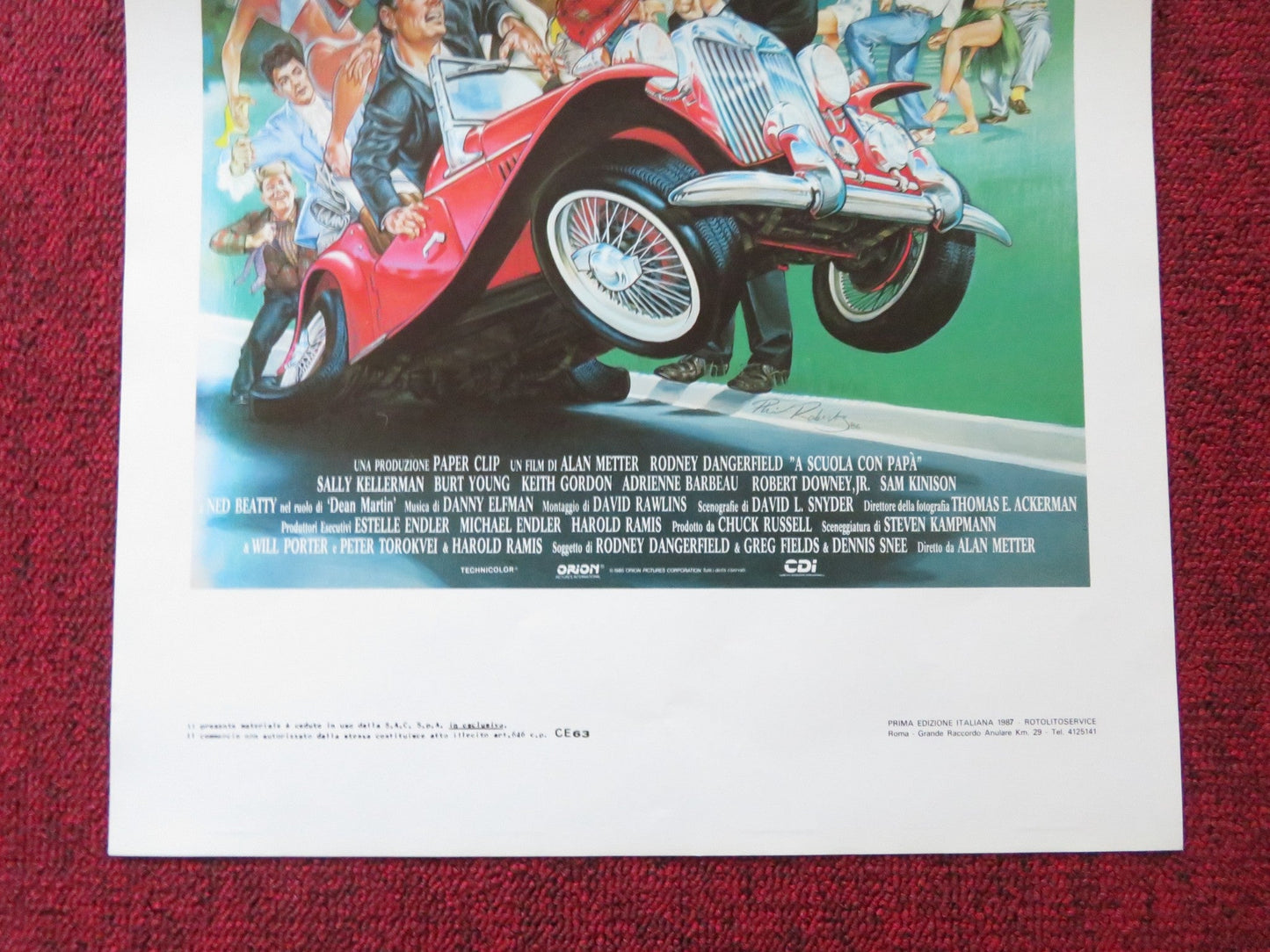 BACK TO SCHOOL ITALIAN LOCANDINA POSTER RODNEY DANGERFIELD SALLY KELLERMAN 1986 Rendezvous Cinema Movie posters