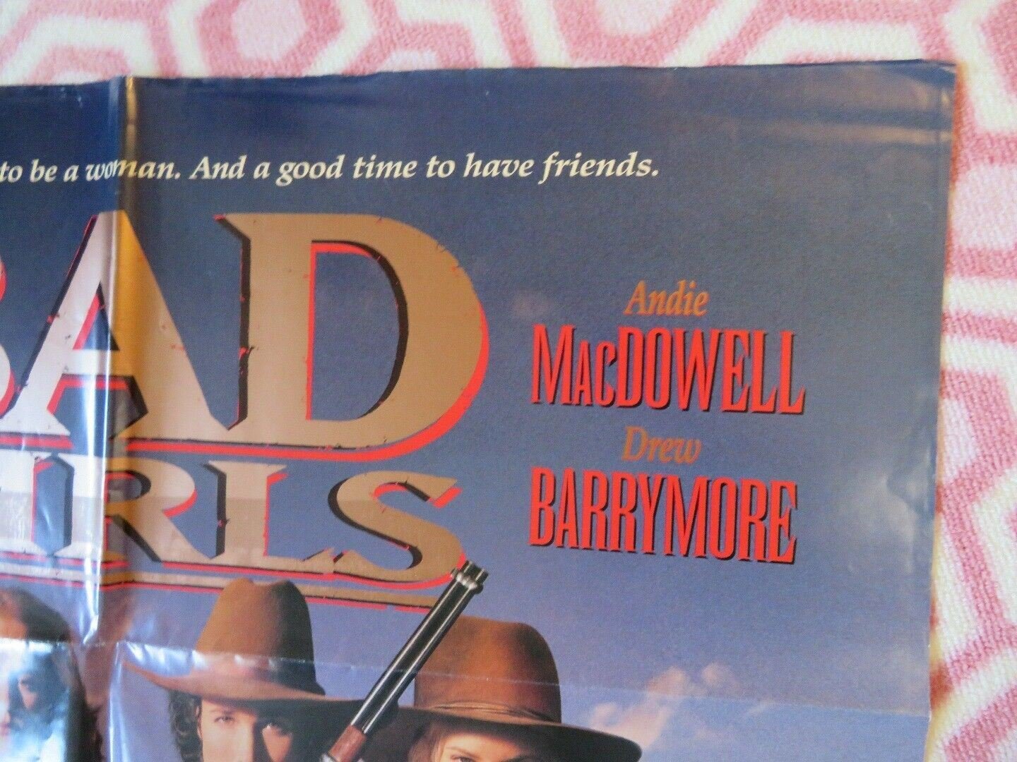BAD GIRLS FOLDED US ONE SHEET POSTER DREW BARRYMORE MADELEINE STOWE 1994 Movie posters