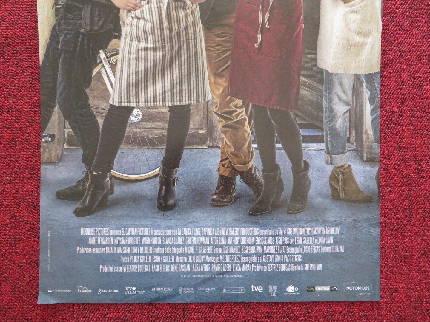 BAKERY IN BROOKLYN ITALIAN LOCANDINA (27"x12.5") POSTER AIMEE TEEGARDEN 2016 - Rendezvous Cinema