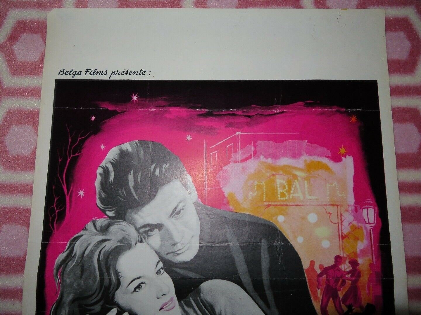 BAL DE NUT / Night Dance Hall BELGIUM (21.5"x 14"5) POSTER PASCALE AUDRET 1959 - Rendezvous Cinema