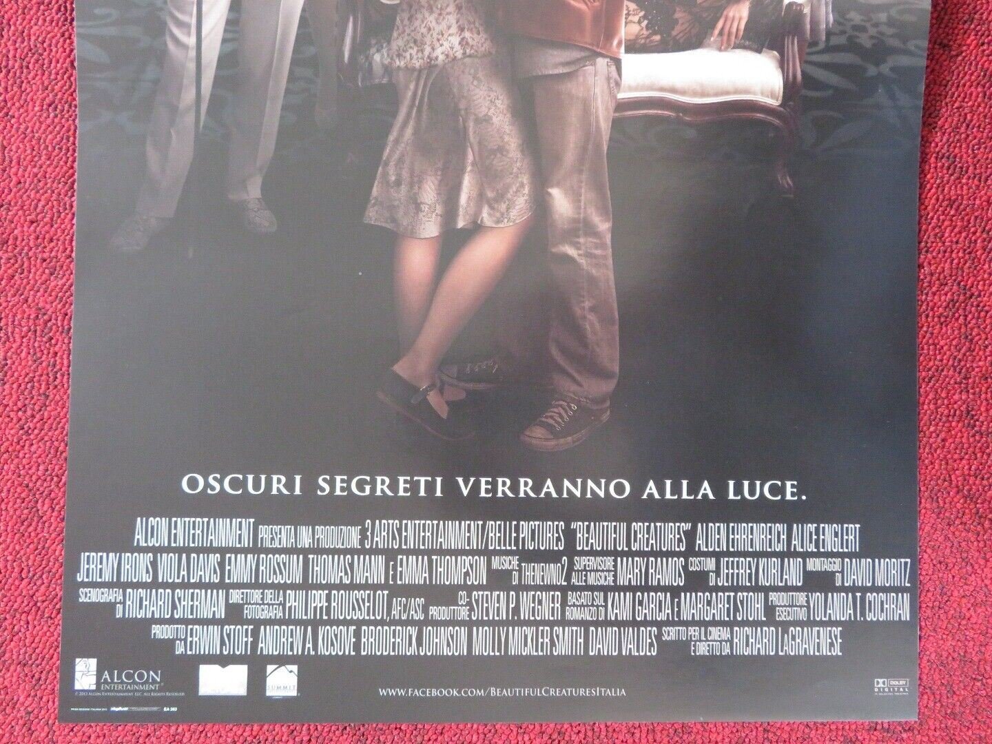 BEAUTIFUL CREATURES ITALIAN LOCANDINA (26.5"x12.5") POSTER ALICE ENGLERT 2013 Movie posters