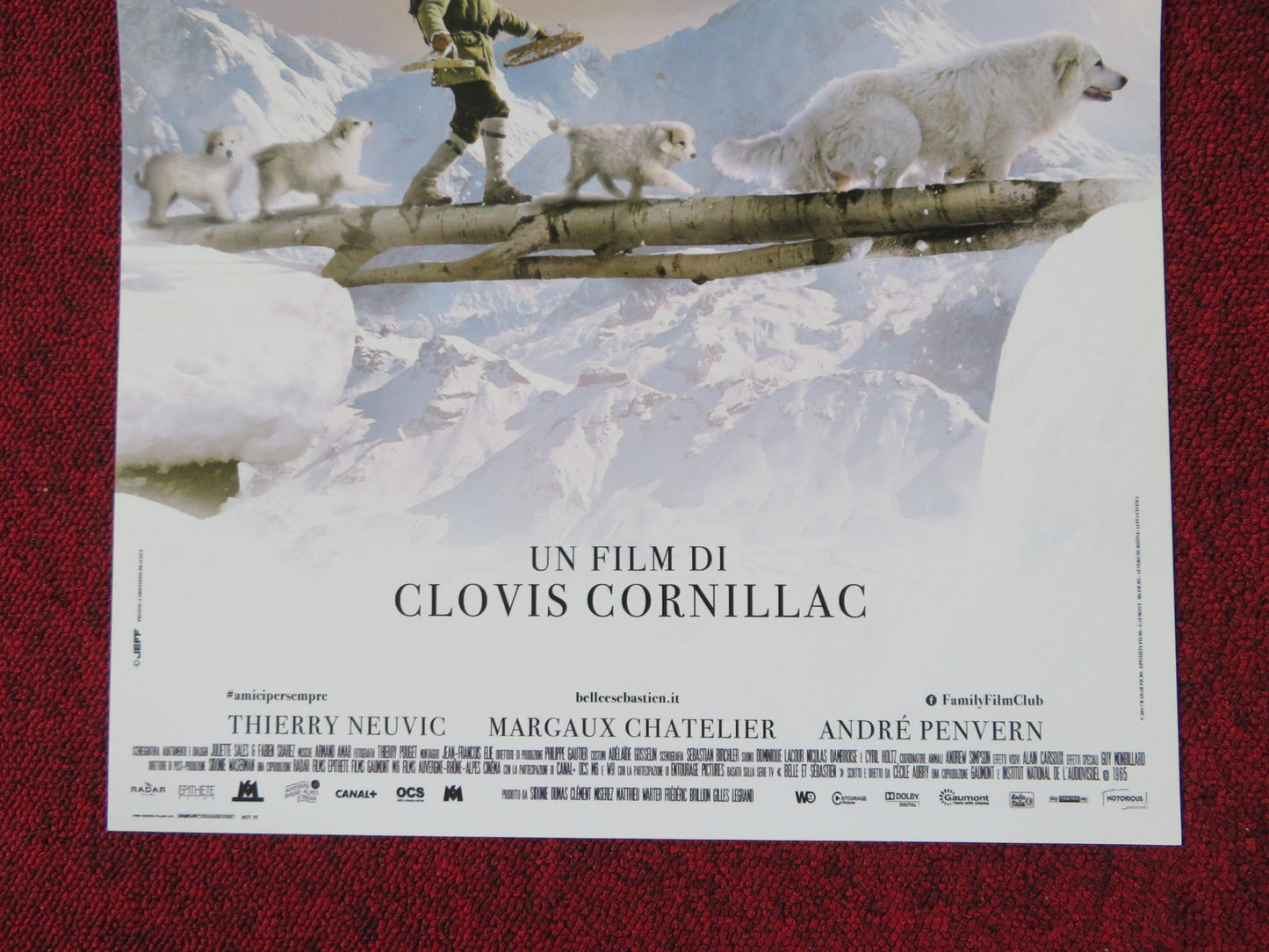 BELLE & SEBASTIEN - b ITALIAN LOCANDINA POSTER FELIX BOSSUET TCHEKY KARYO 2013 Rendezvous Cinema Movie posters