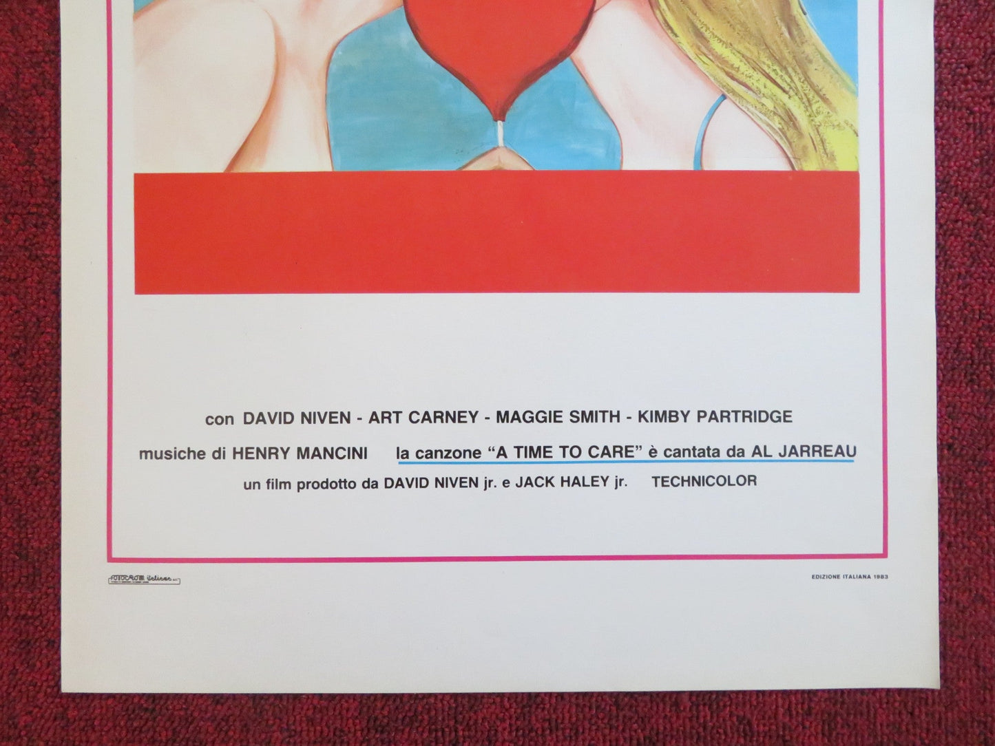 BETTER LATE THAN NEVER ITALIAN LOCANDINA POSTER DAVID NIVEN MAGGIE SMITH 1983 Rendezvous Cinema Movie posters