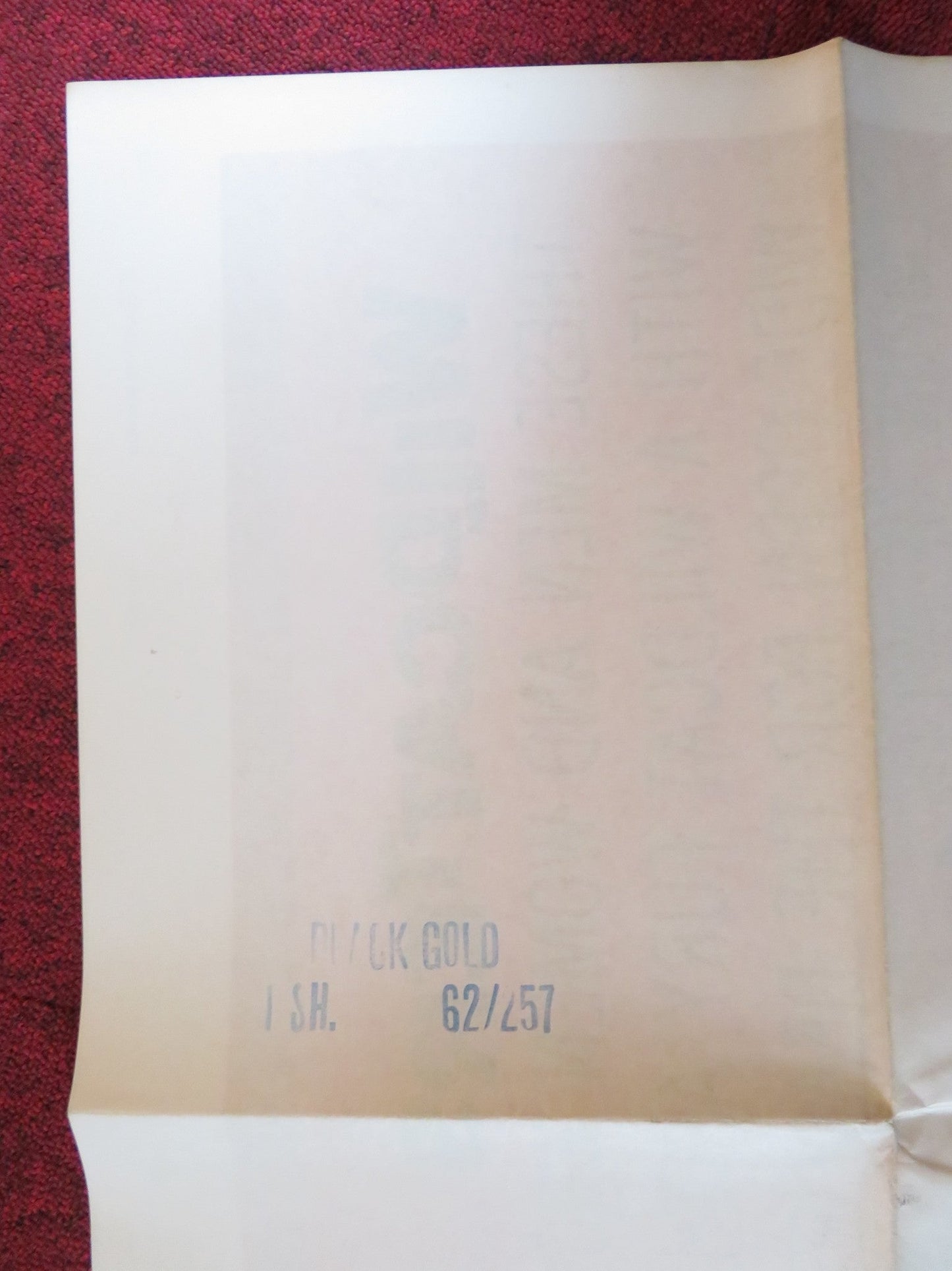 BLACK GOLD FOLDED US ONE SHEET POSTER PHILIP CAREY DIANE MCBAIN 1962 Rendezvous Cinema Movie posters