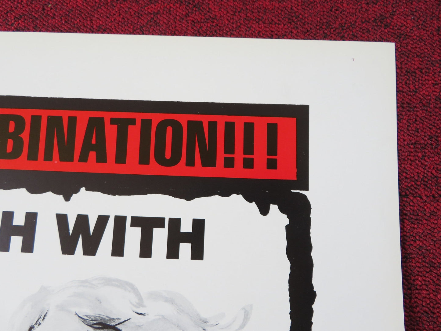 BLOODLUST / BLOODMANIA DOUBLE BILL US TRI FOLDED ONE SHEET ROLLED POSTER 1970S Rendezvous Cinema Movie posters