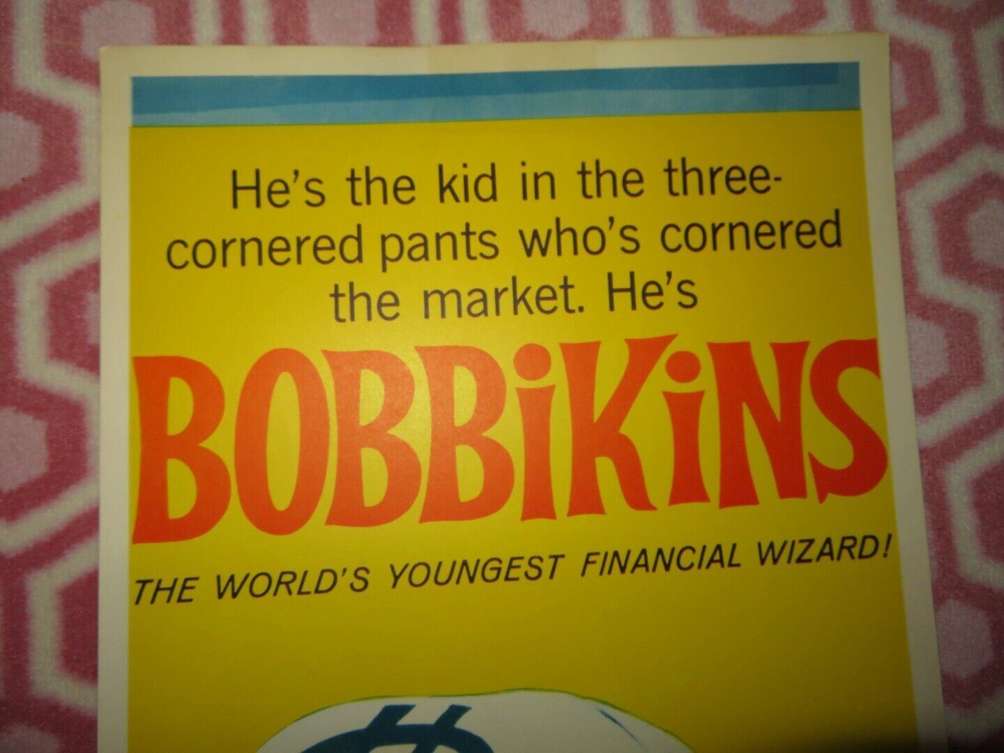 BOBBIKINS US INSERT (14"x 36") POSTER SHIRLEY JONES MAX BYGRAVES 1959 Movie posters