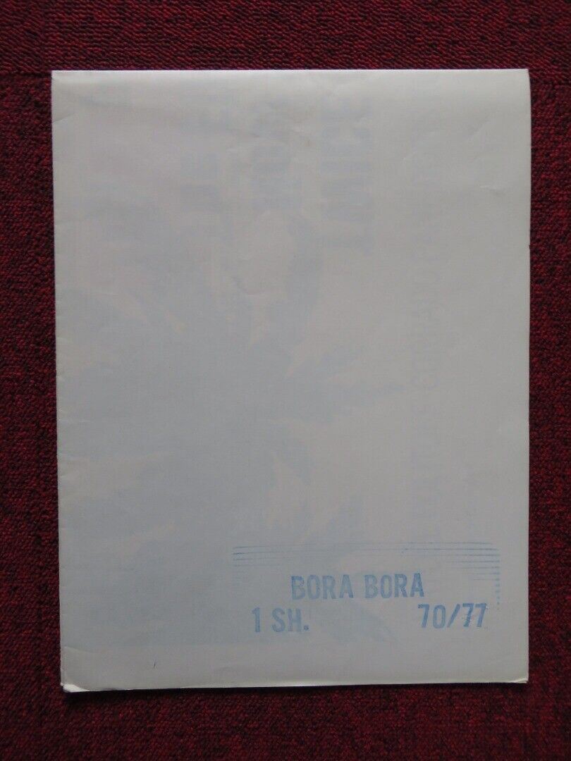 BORA BORA FOLDED US ONE SHEET POSTER HAYDEE POLITOFF CORRADO PANI 1970 Movie posters