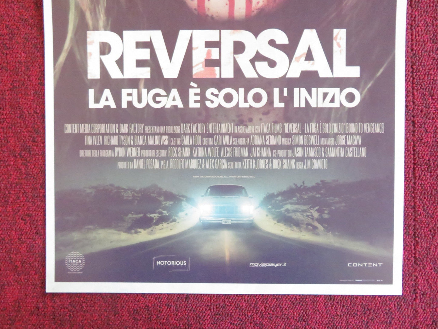 BOUND TO VENGEANCE ITALIAN LOCANDINA POSTER TINE IVLEV RICHARD TYSON 2015 Rendezvous Cinema Movie posters