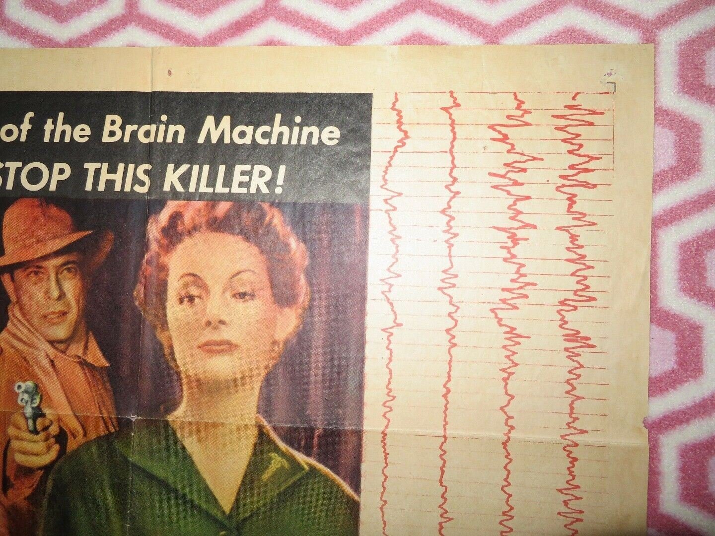BRAIN MACHINE US ONE SHEET POSTER PATRICK BARR ELIZABETH ALLAN 1955 Rendezvous Cinema Movie posters