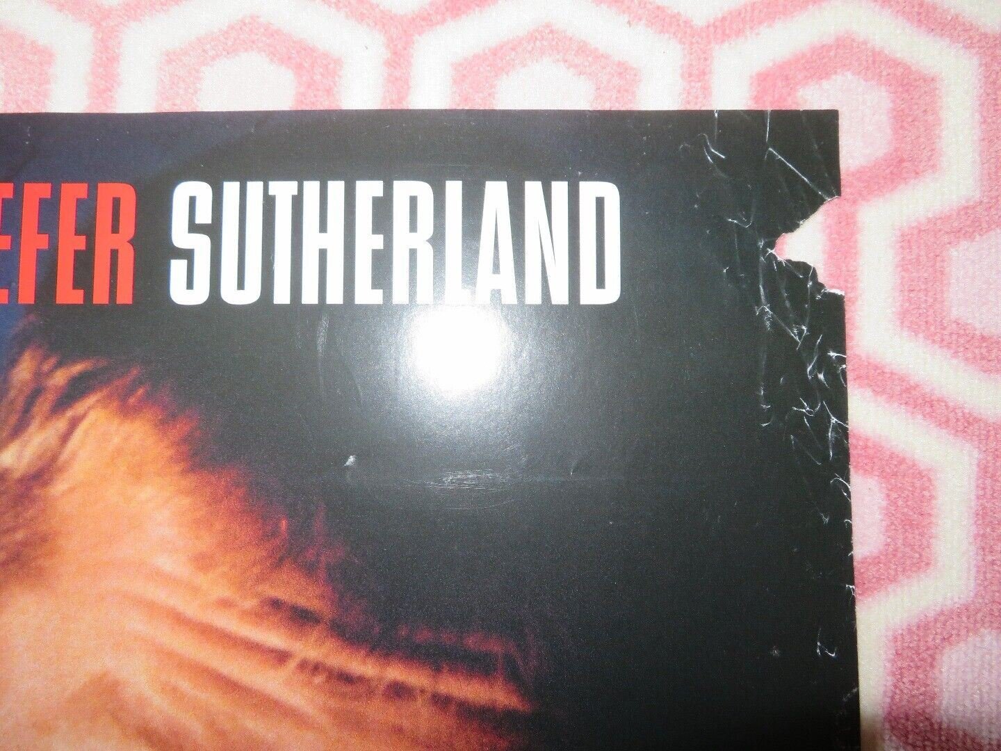 BREAK UP VIDEO DVD ONE SHEET FOLDED POSTER BRIGET FONDA KIEFER SUTHERLAND '98 Movie posters