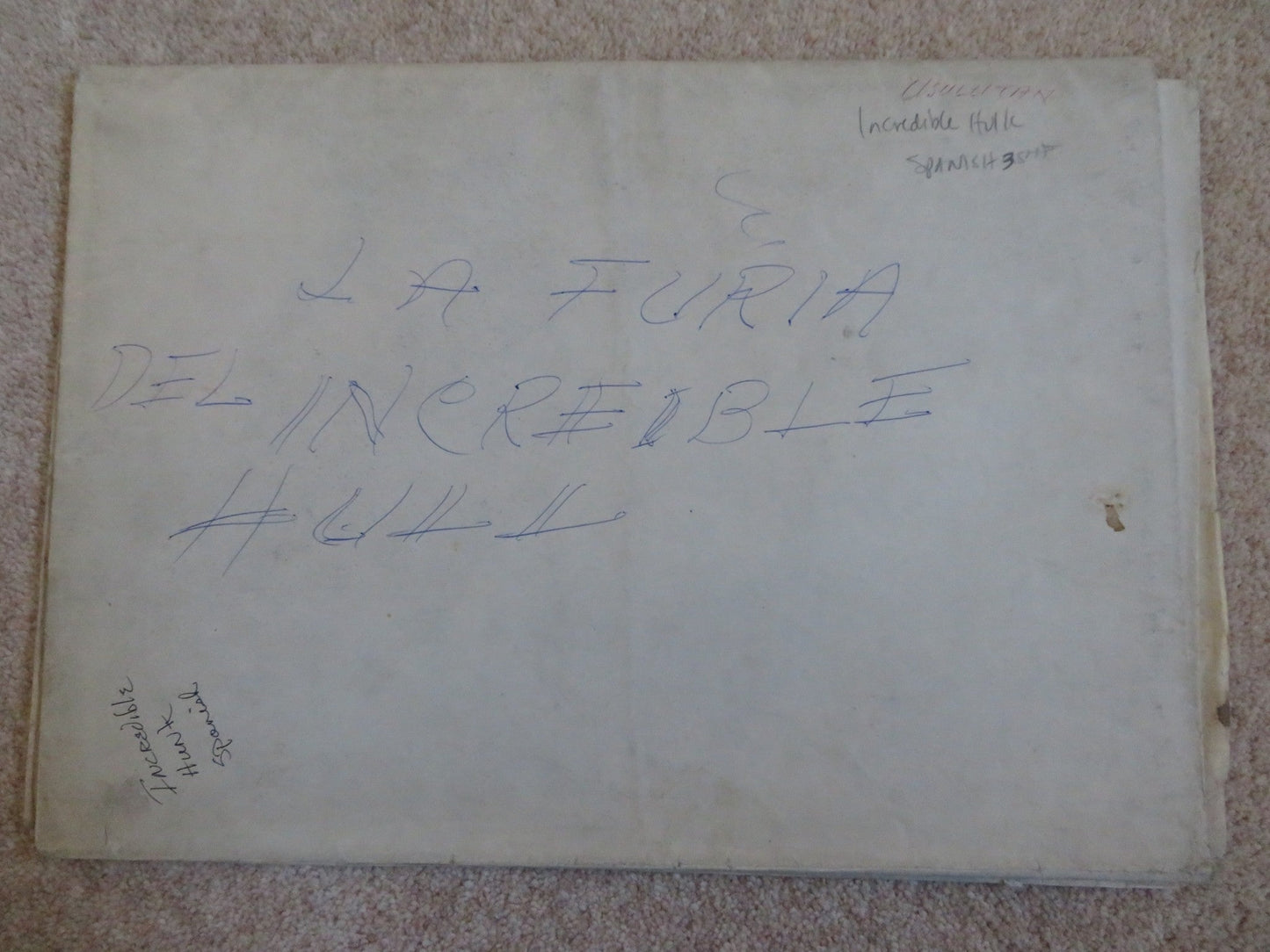 BRIDE OF THE INCREDIBLE HULK ITALIAN 2 FOGLIO POSTER LOU FERRIGNO B. BIXBY 1981 Rendezvous Cinema Movie posters