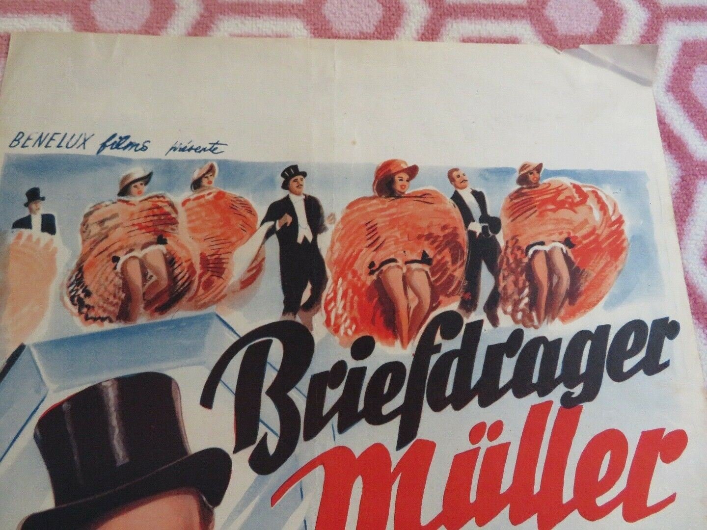 BRIEFDRAGER MULLER / Mailman Mueller BELGIUM (21.5"x 14") POSTER H.RUHMANN 1953 Movie posters