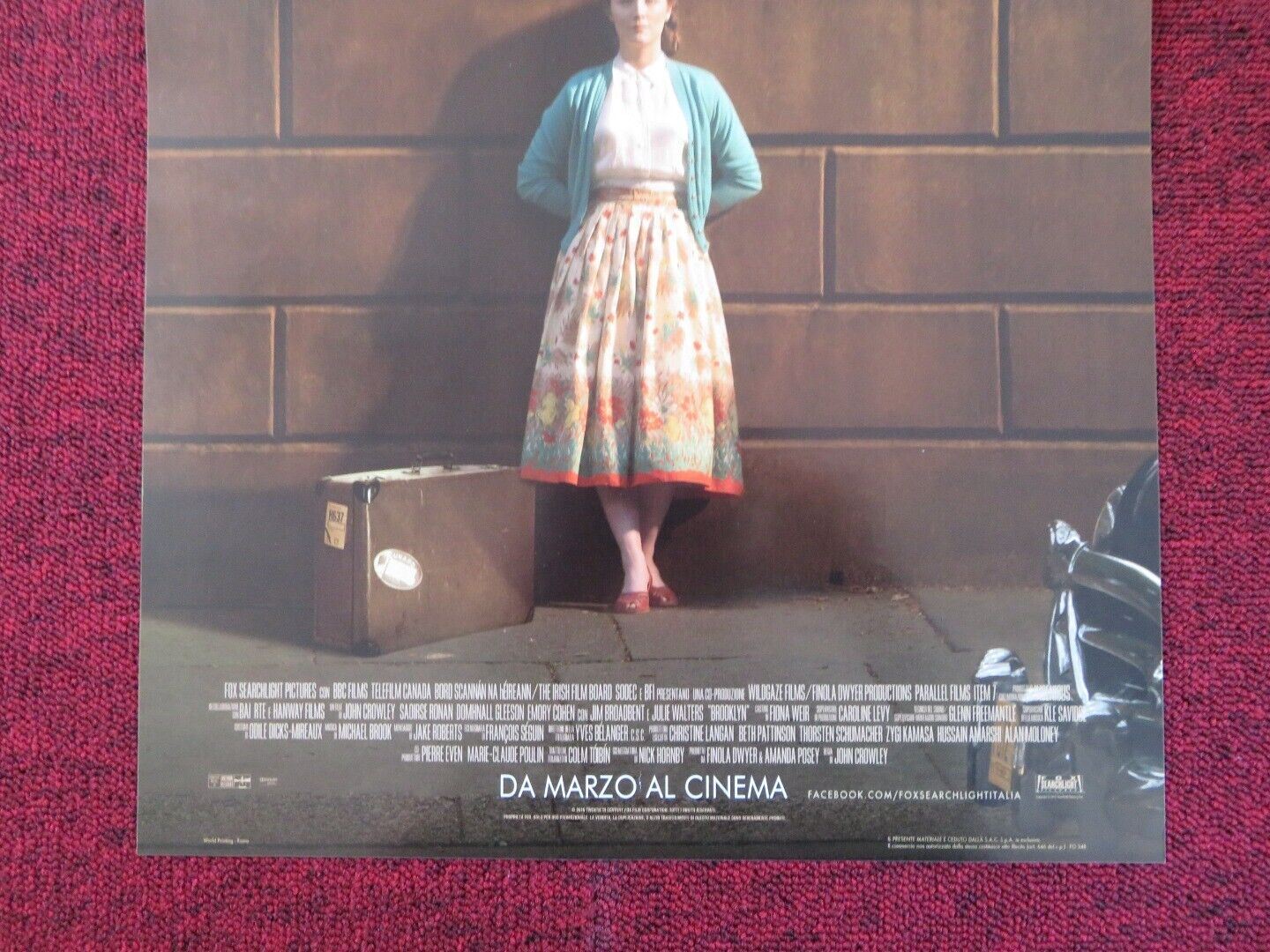 BROOKLYN ITALIAN LOCANDINA (26.5"x13") POSTER S RONAN D GLEESON 2015 Rendezvous Cinema Movie posters