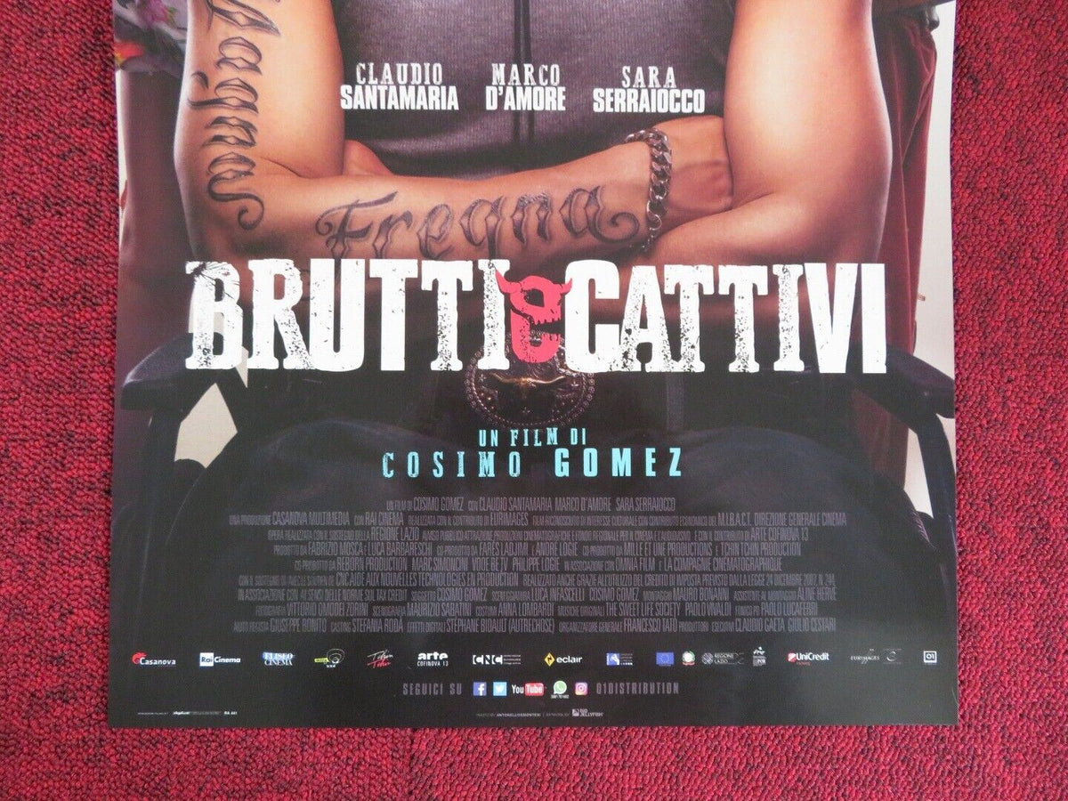 BRUTTI E CATTIVI ITALIAN LOCANDINA (27.5"x12.5") POSTER F ARCHIBUGI '17 Movie posters