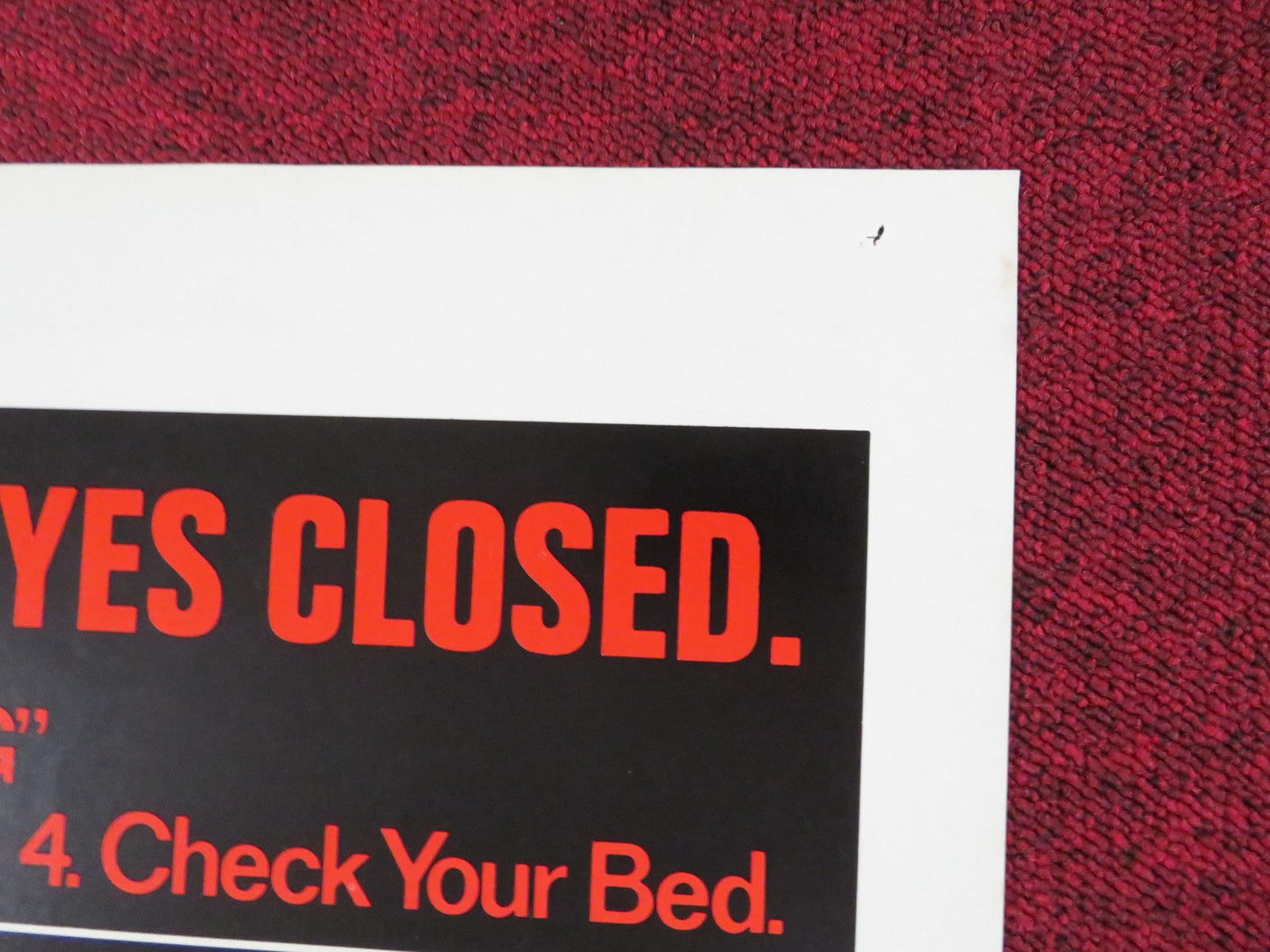 BUG FOLDED US ONE SHEET POSTER BRADFORD DILLMAN JOANNA MILES 1975 Rendezvous Cinema Movie posters