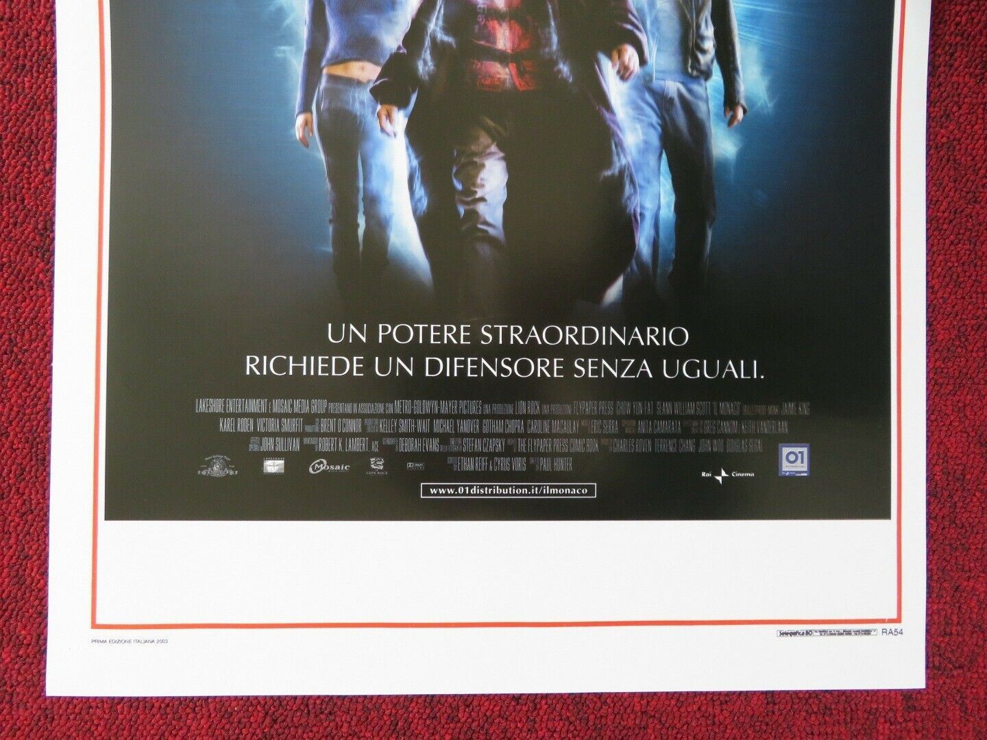 BULLETPROOF MONK ITALIAN LOCANDINA (27.5"x13") POSTER CHOW YUN - FAT 2003 Movie posters