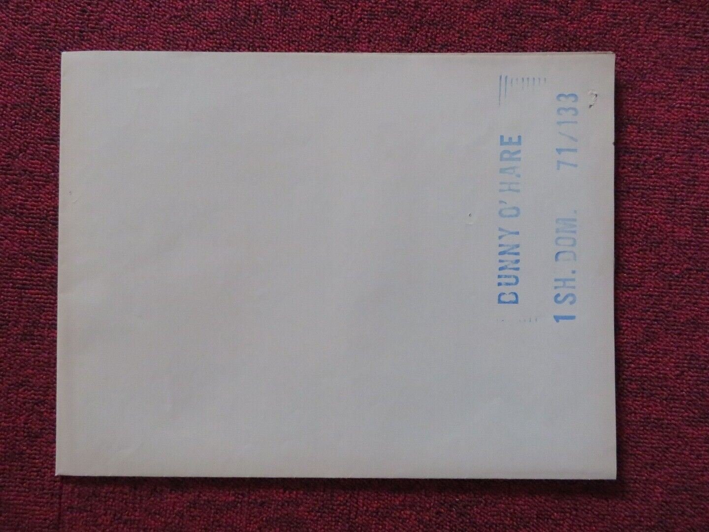 BUNNY O'HARE FOLDED US ONE SHEET POSTER BETTE DAVIS ERNEST BORGNINE 1971 Movie posters