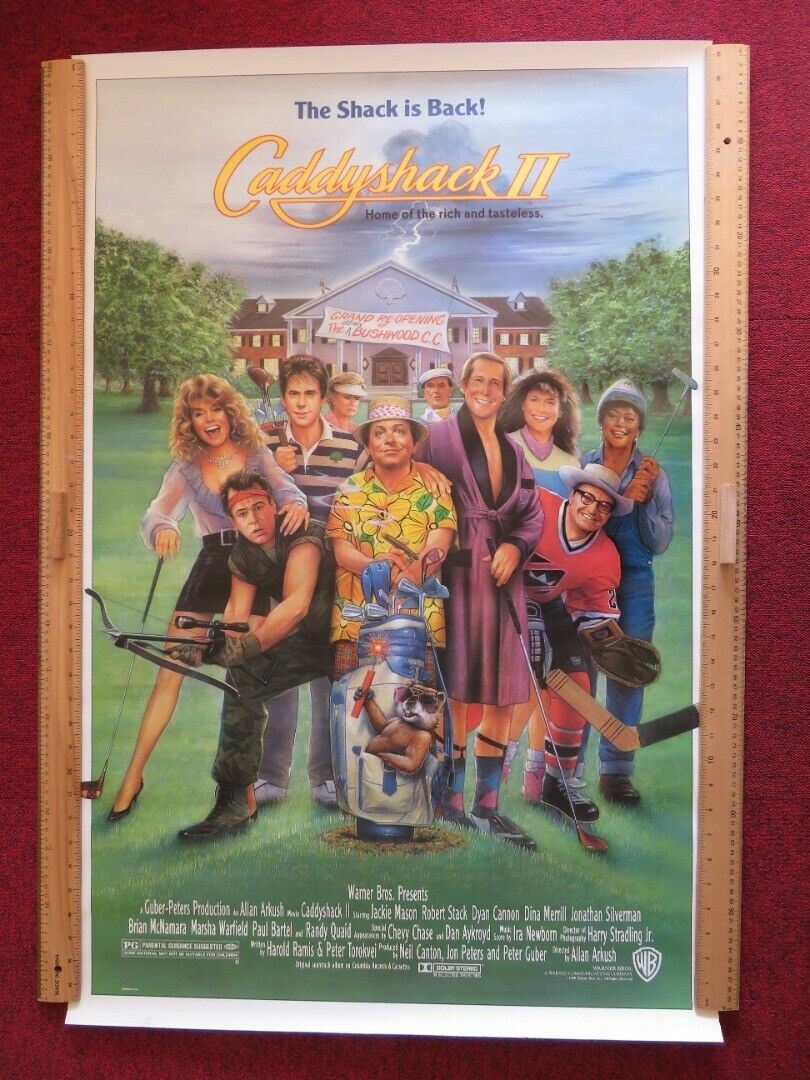 CADDYSHACK II US ONE SHEET ROLLED POSTER JACKIE MASON CHEVY CHASE 1988 ...
