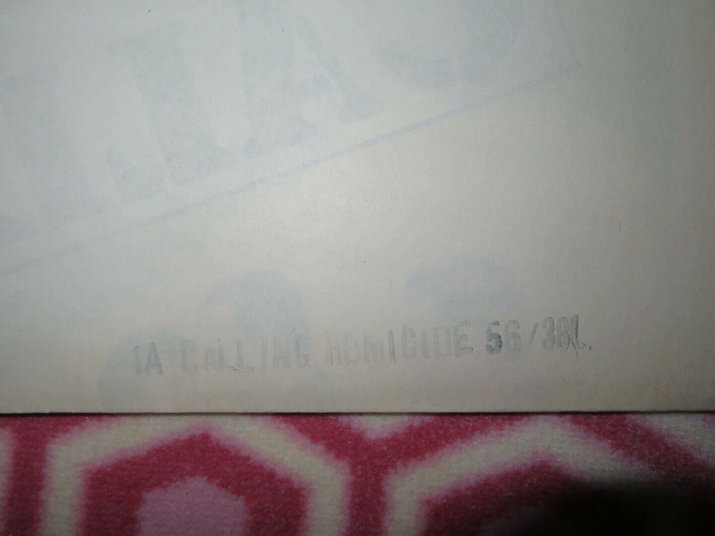 CALLING HOMICIDE US ONE SHEET POSTER BILL ELLIOTT LYLE TALBOT 1956 Movie posters