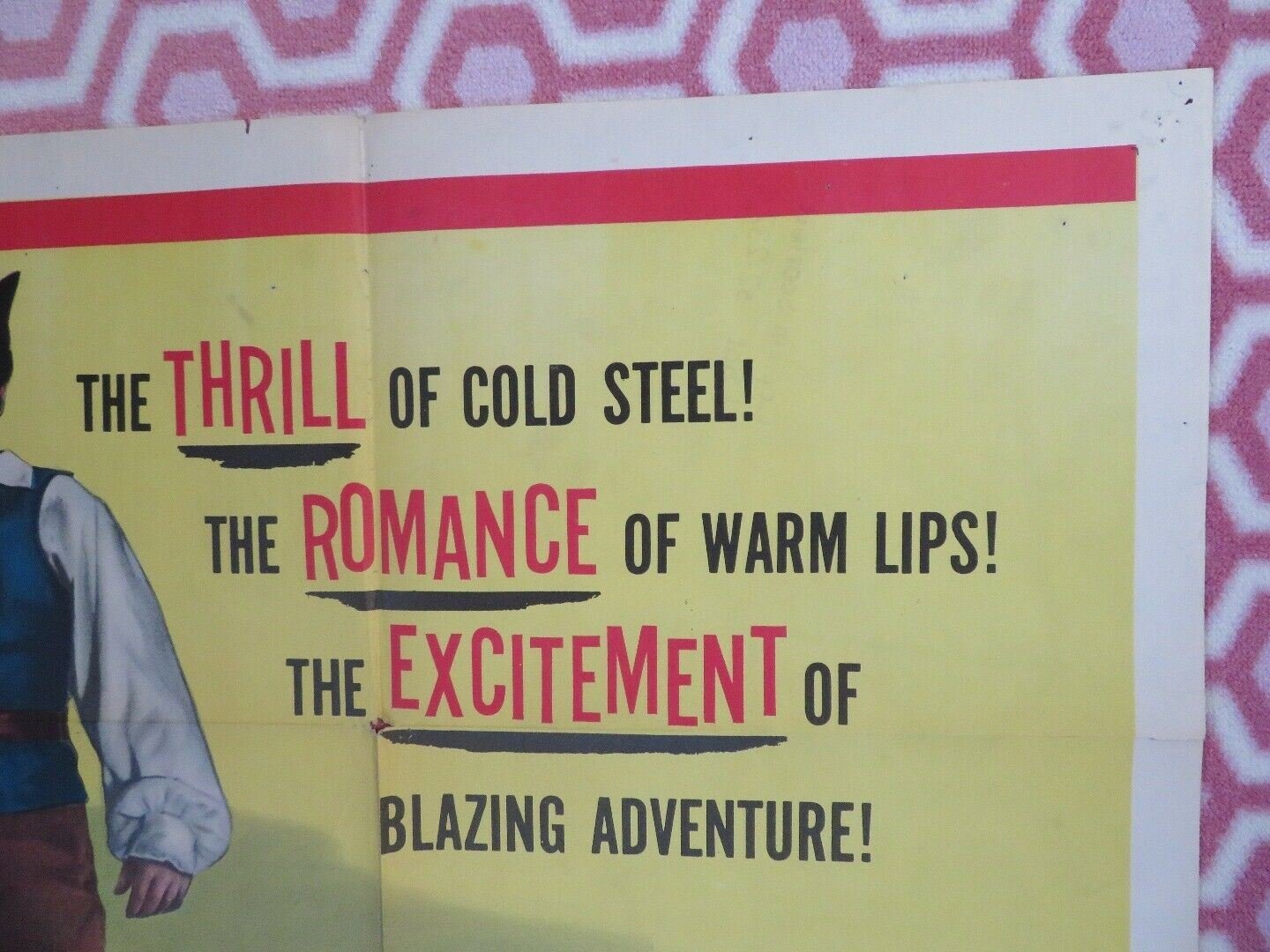 CAPTAIN SCARLETT US ONE SHEET POSTER RICHARD GREENE LEONORA AMARA '52 Movie posters