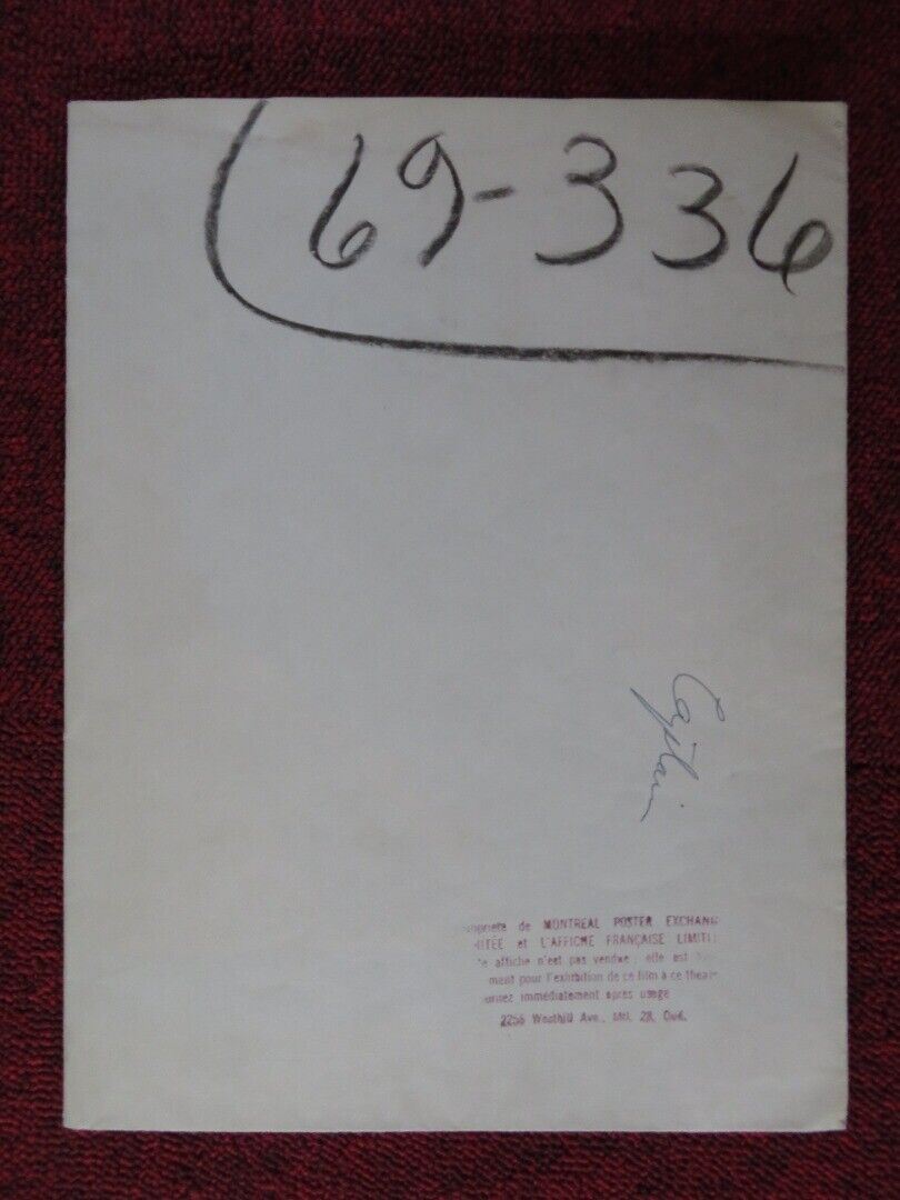 CAPTAIN TYPHOON FOLDED CANADA ONE SHEET POSTER 23" X 35" CURN JURGENS - Rendezvous Cinema