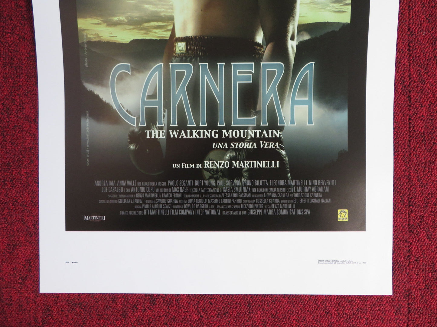 CARNERA: THE WALKING MOUNTAIN ITALIAN LOCANDINA POSTER ANDREA LAIA A. VALLE 2008 Rendezvous Cinema Movie posters