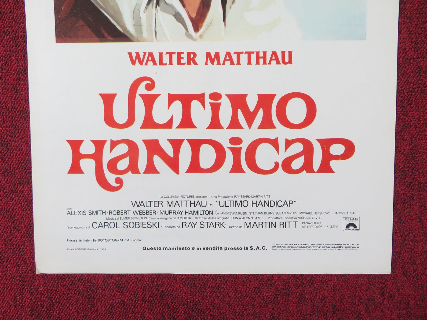 CASEY'S SHADOW ITALIAN LOCANDINA POSTER WALTER MATTHAU ALEXIS SMITH 1978 Rendezvous Cinema Movie posters