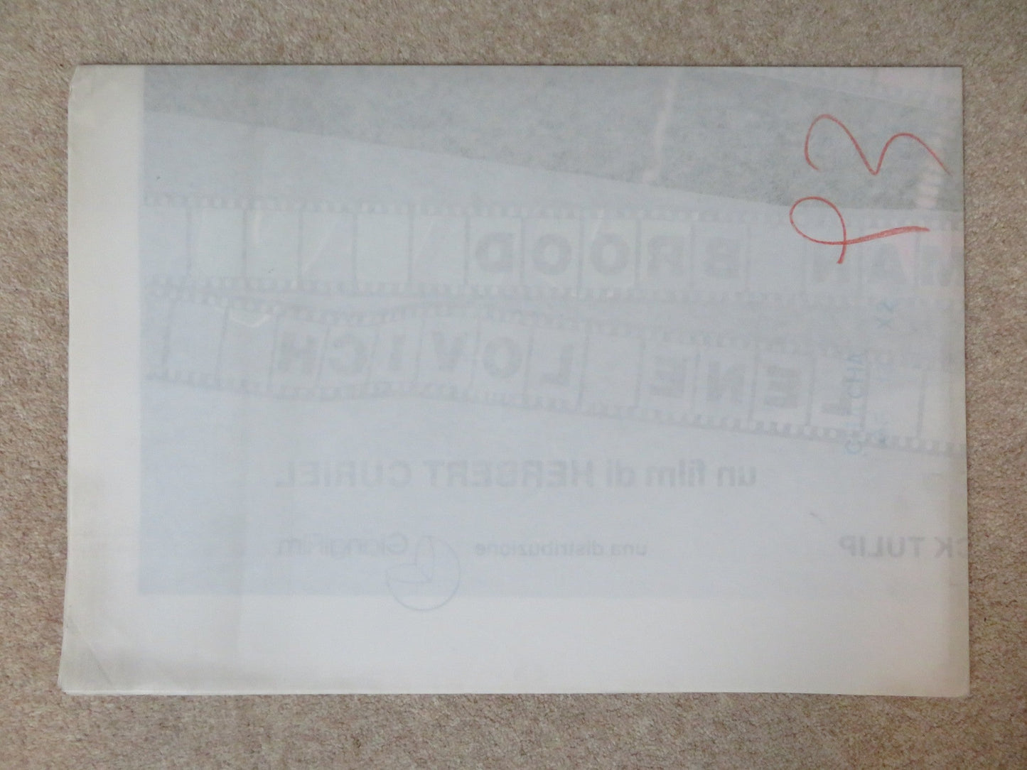 CHA CHA ITALIAN 2 FOGLIO POSTER NINA HAGEN HERMAN BROOD 1979 Rendezvous Cinema Movie posters