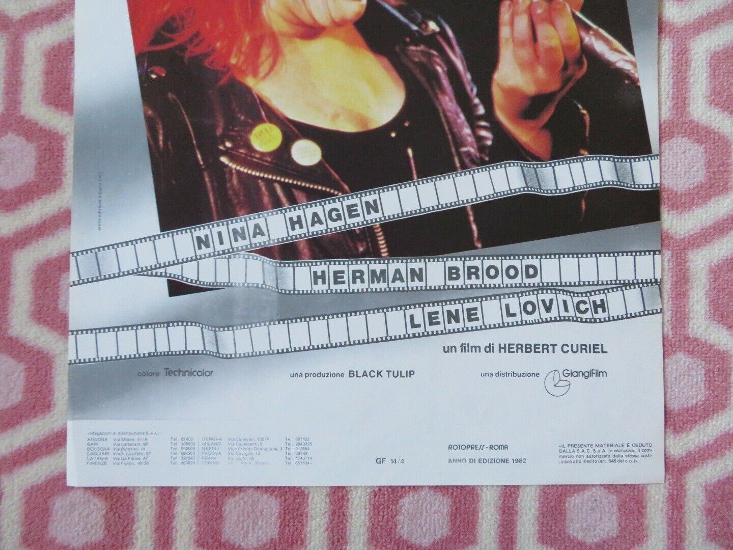 CHA - CHA ITALIAN LOCANDINA (27.5"x14") POSTER NINA HAGEN HERMAN BROOD 1979 Movie posters