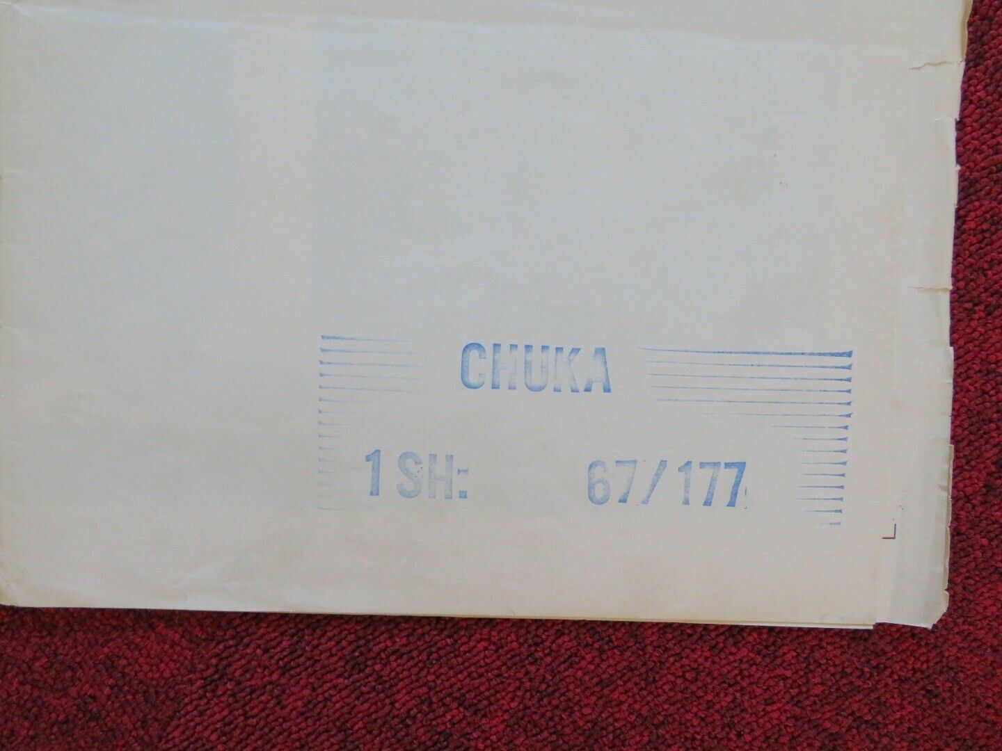 CHUKA FOLDED US ONE SHEET POSTER ROD TATLOR JOHN MILLS 1967 Movie posters