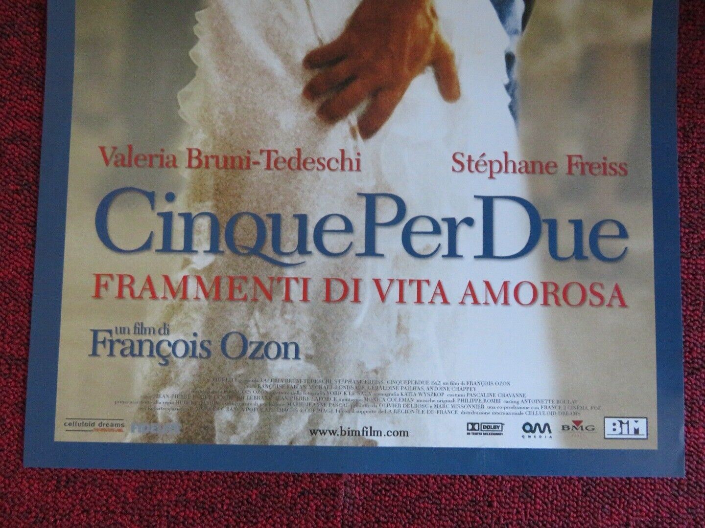CINQUEPERDUE ITALIAN LOCANDINA (25.5"x12.5") POSTER VALERIA BRUNI-TEDESCHI 2004 - Rendezvous Cinema