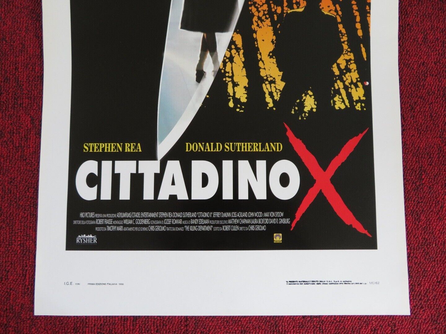 CITIZEN X ITALIAN LOCANDINA (27.5"x13") POSTER STEPHEN REA CHIKATILO 1995 Movie posters