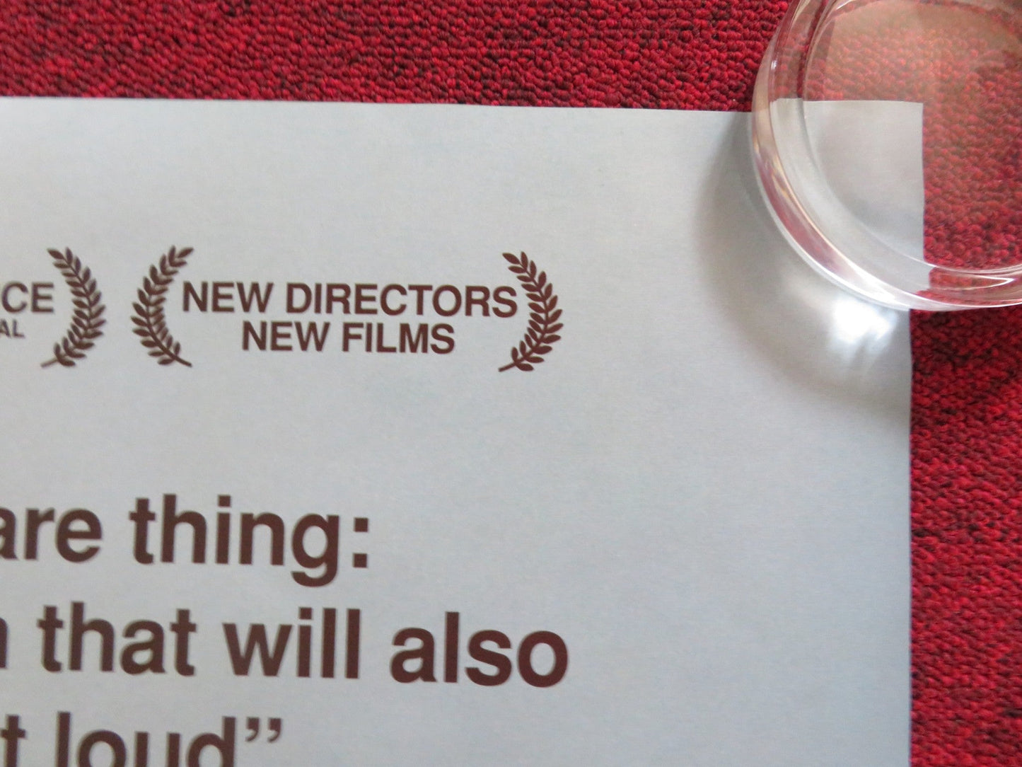 COLD SOULS UK QUAD (30"x 40") ROLLED POSTER PAUL GIAMATTI ARMAND SCHULTZ 2009 Rendezvous Cinema Movie posters