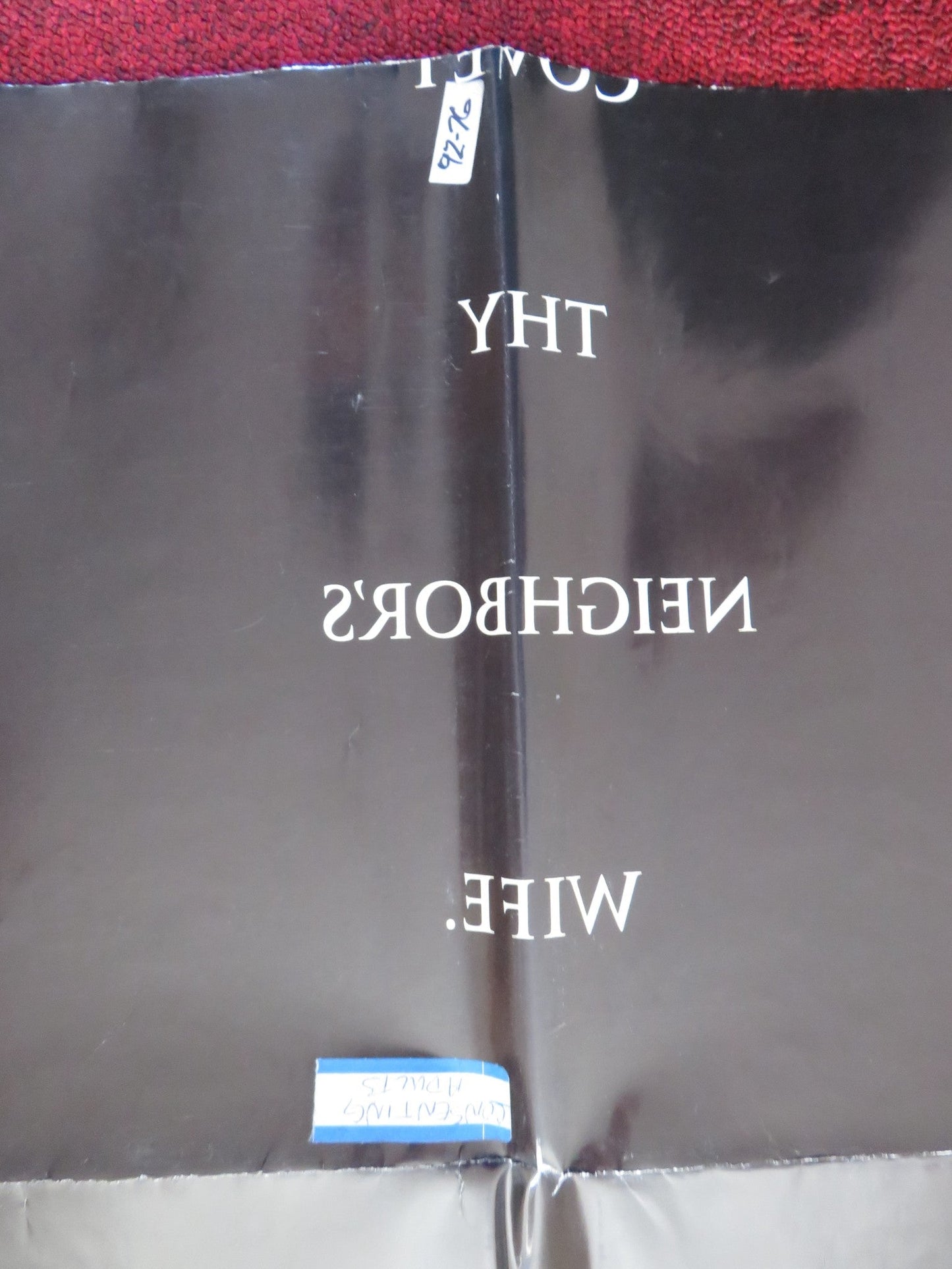 CONSENTING ADULTS FOLDED US ONE SHEET POSTER KEVIN KLINE REBECCA MILLER 1992 Rendezvous Cinema Movie posters