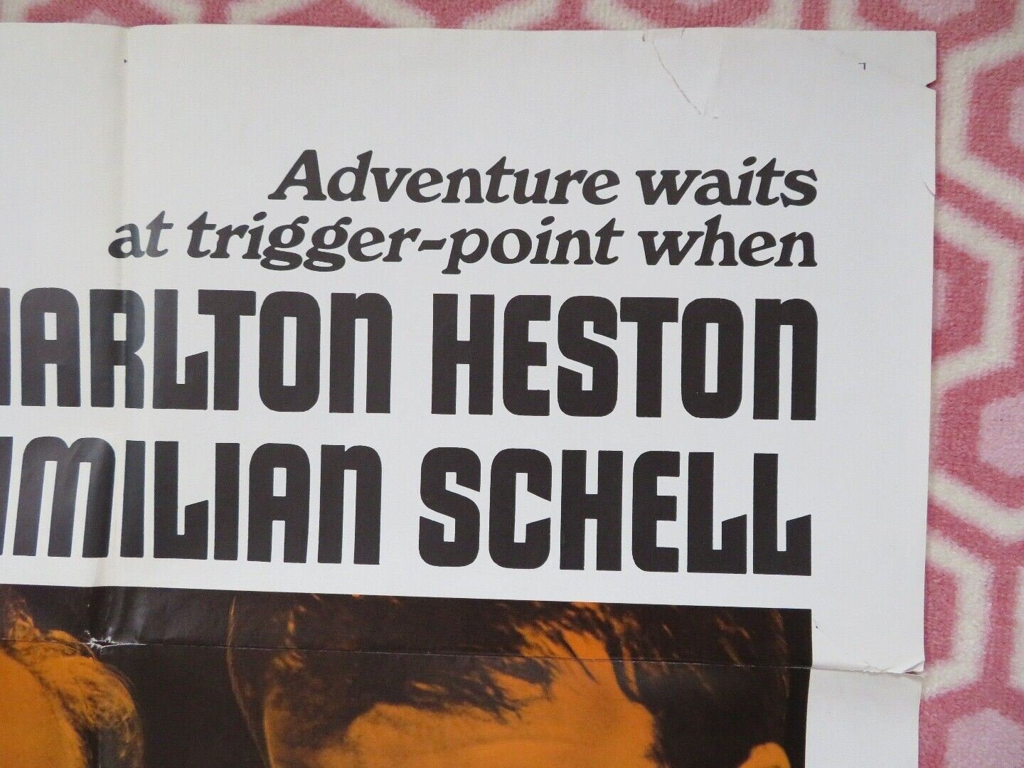 COUNTERPOINT US ONE SHEET POSTER CHARLTON HESTON 1967 68/6 Movie posters