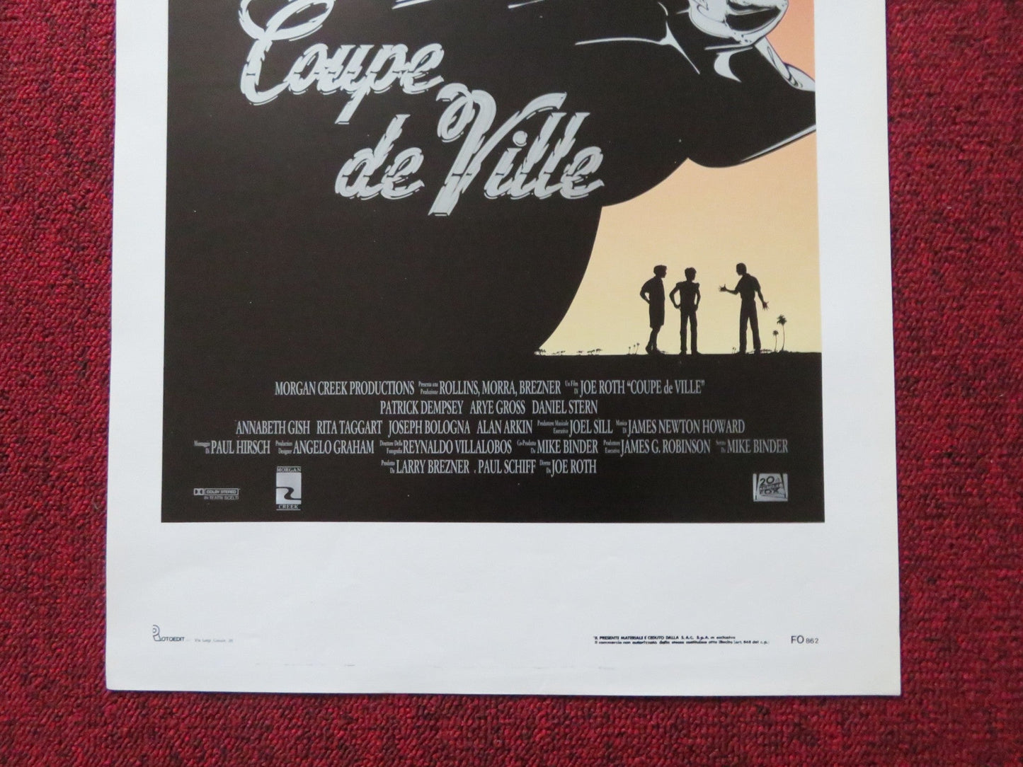 COUPE DE VILLE ITALIAN LOCANDINA POSTER PATRICK DEMPSEY ARYE GROSS 1990 Rendezvous Cinema Movie posters