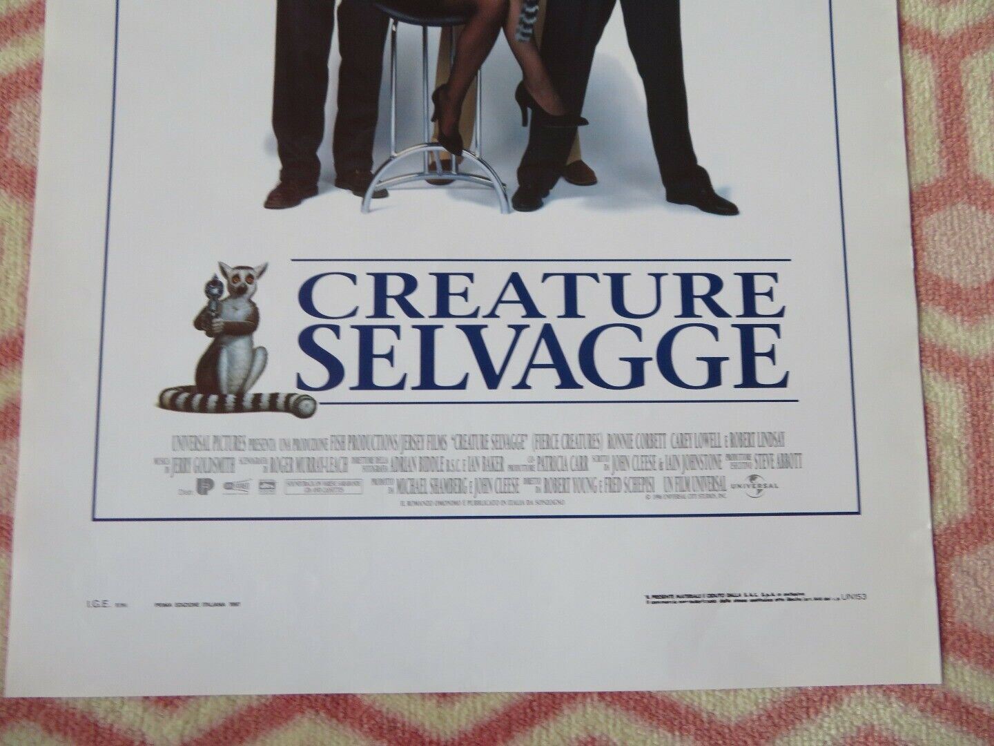 CREATURE SELVAGGE / Fierce Creatures ITALIAN LOCANDINA (27.5"x13") POSTER 1997 Movie posters
