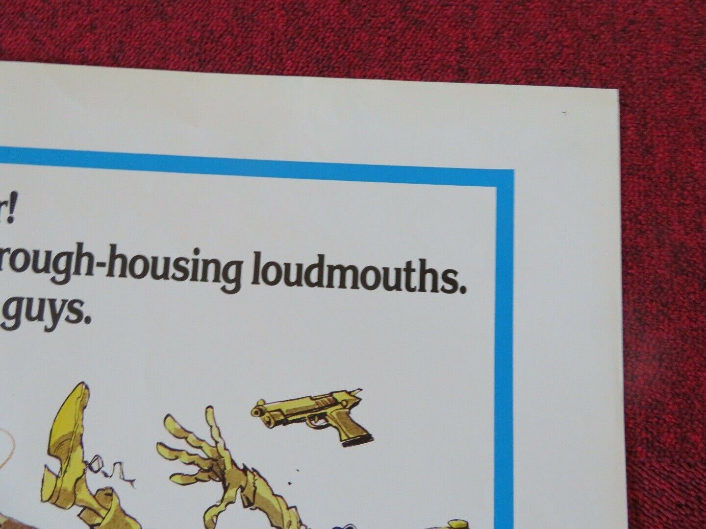 CRIMEBUSTERS FOLDED US ONE SHEET POSTER TERRENCE HILL BUD SPENCER 1979 - Rendezvous Cinema