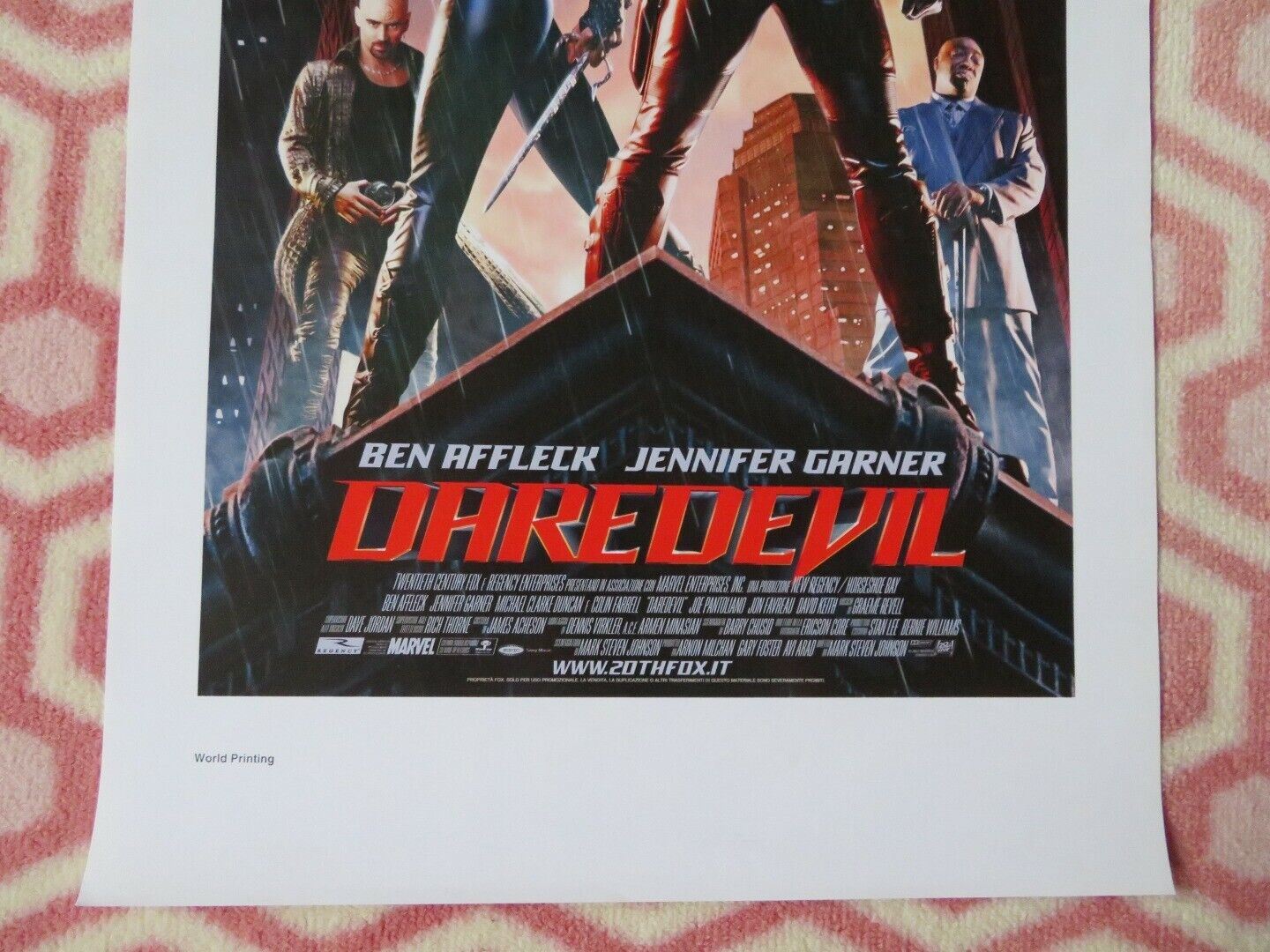 DAREDEVIL ITALIAN LOCANDINA (27.5"x13.5") POSTER BEN AFFLECK JENNIFER GARNER '03 Movie posters