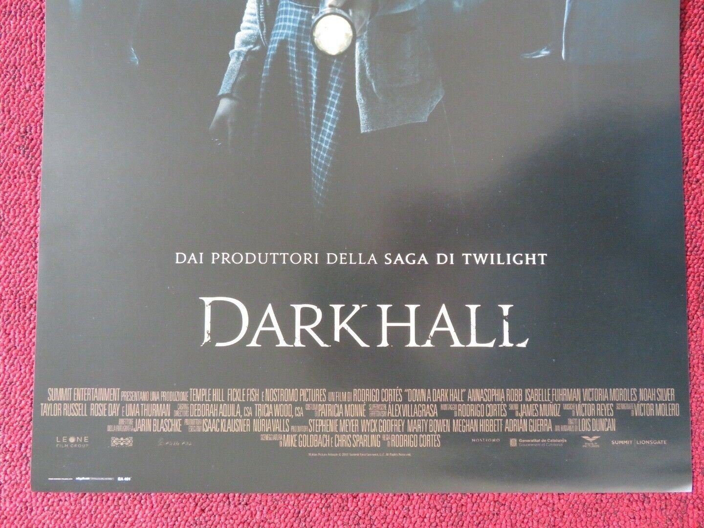 DARKHALL ITALIAN LOCANDINA (26.5"x12.5") POSTER UMA THURMAN ANNA SOPHIA 2018 - Rendezvous Cinema