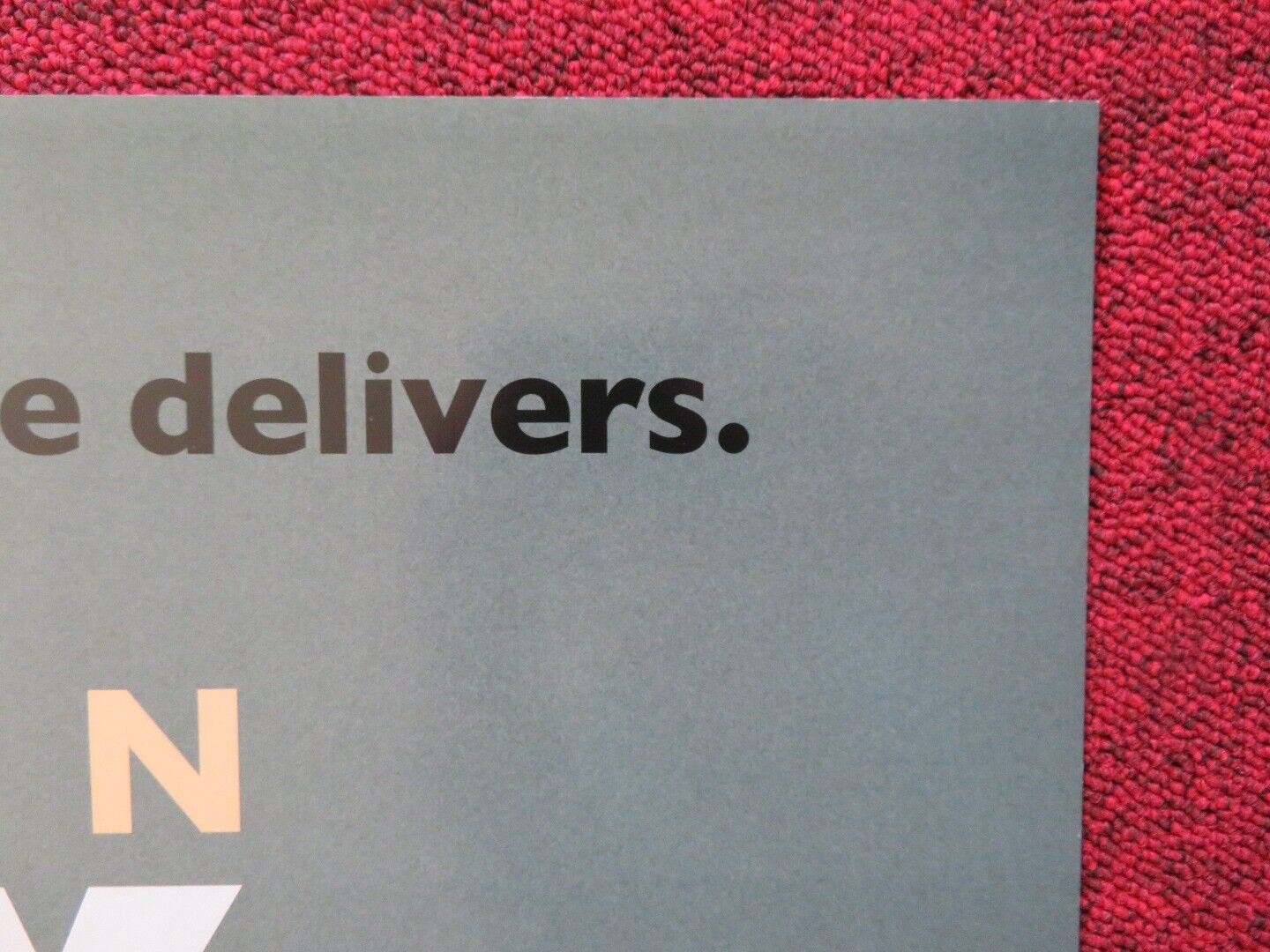 DELIVERY MAN US ONE SHEET ROLLED POSTER VINCE VAUGHN CHIRS PRATT 2013 Movie posters