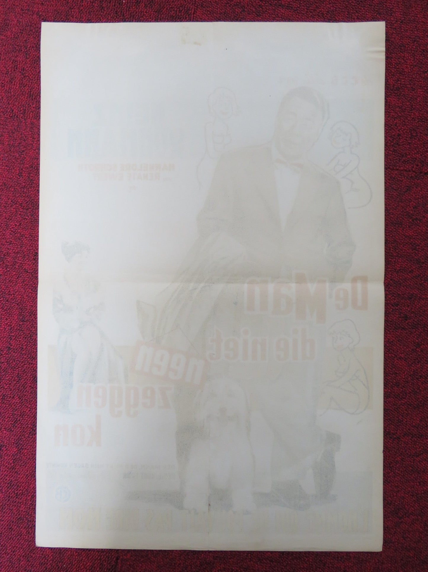 DER MANN, DER NICHT NEIN SAGEN KONNTE BELGIUM POSTER HEINZ RUHMANN 1958 Rendezvous Cinema Movie posters