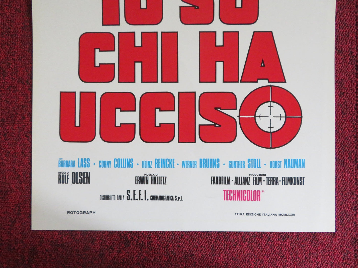 DER PFARRER VON ST. PAULI ITALIAN LOCANDINA POSTER CURD JURGENS B. LASS 1973 Rendezvous Cinema Movie posters