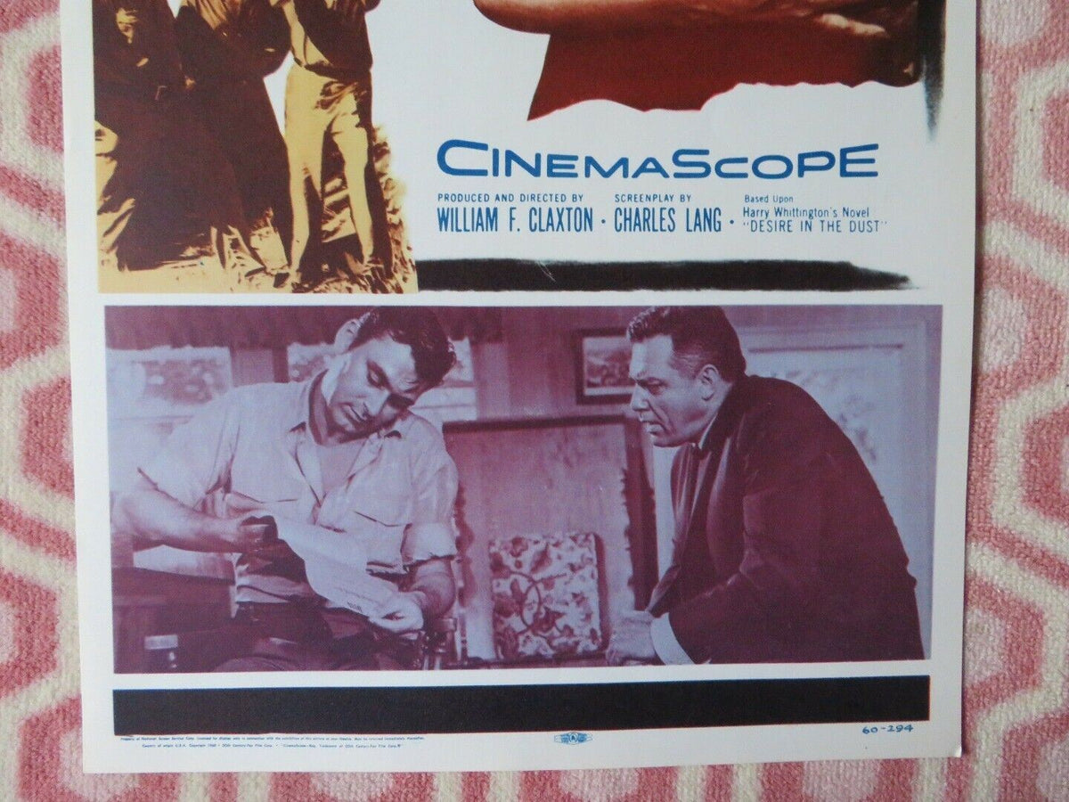 DESIRE IN THE DUST US INSERT (14"x 36") POSTER RAYMOND BURR MATHA HYER 1960 Movie posters