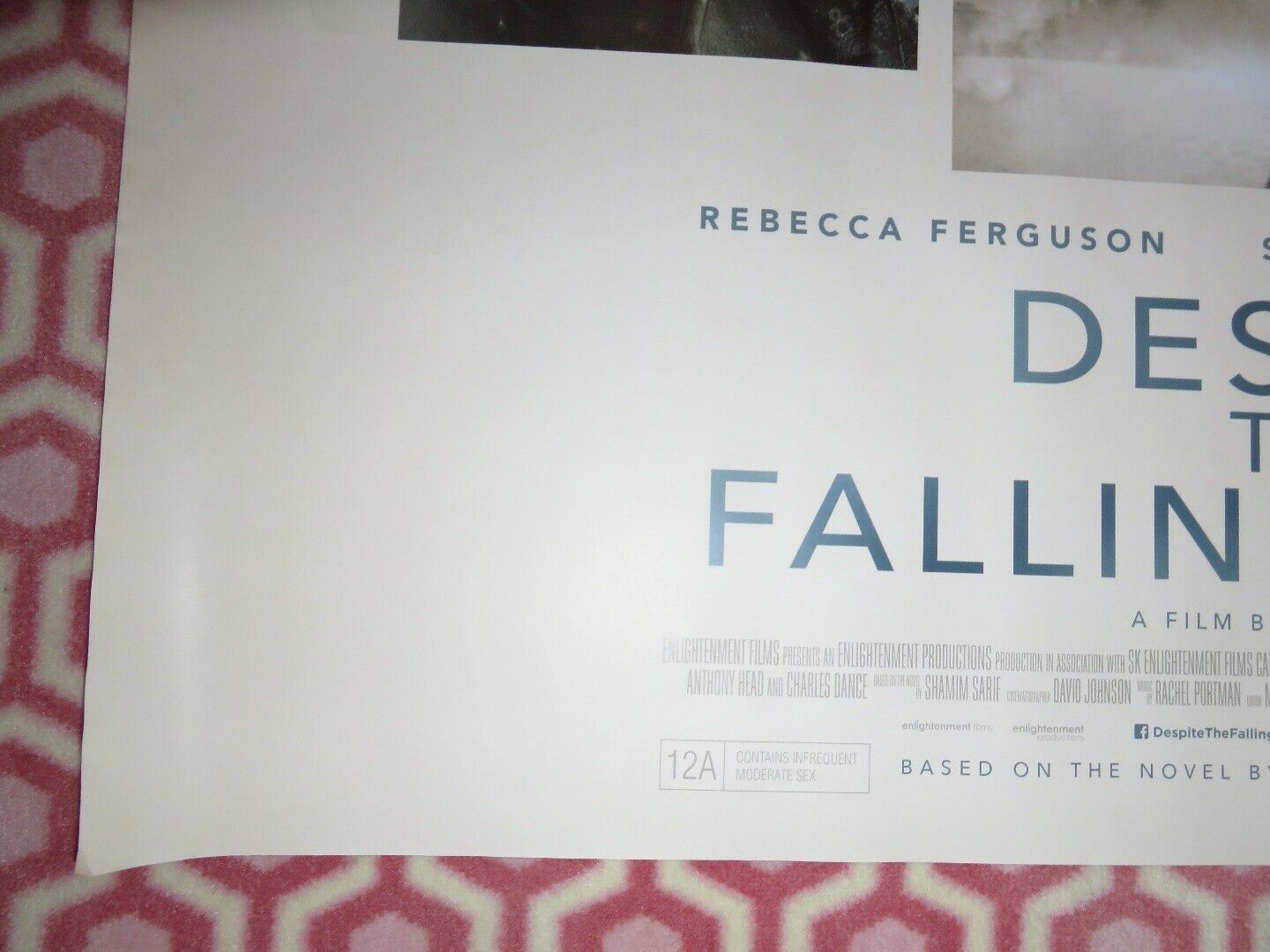 DESPITE THE FALLING SNOW QUAD (30"x 40") ROLLED POSTER REBECCA FERGUSON SAM REID Movie posters