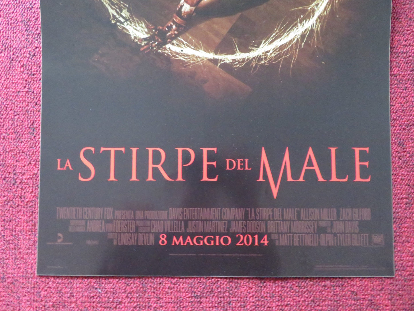 DEVIL'S DUE ITALIAN LOCANDINA POSTER ALLISON MILLER ZACH GILFORD 2014 Rendezvous Cinema Movie posters